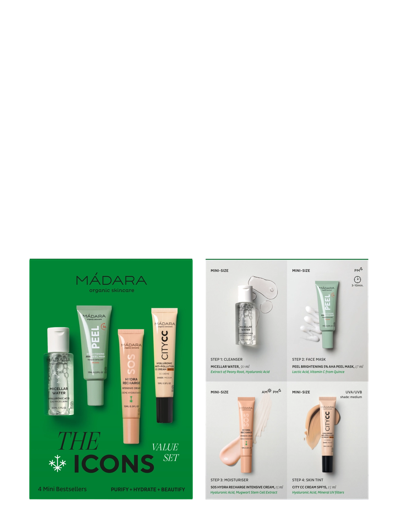 MÁDARA - The Icons Set, #MEDIUM - gavesæt - clear - 3
