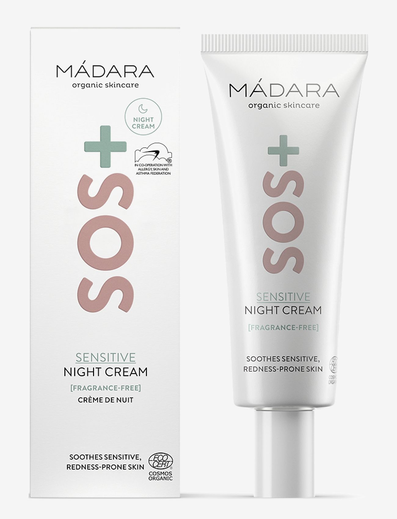MÁDARA - SOS+ SENSITIVE Night cream - ansigspleje - clear - 2