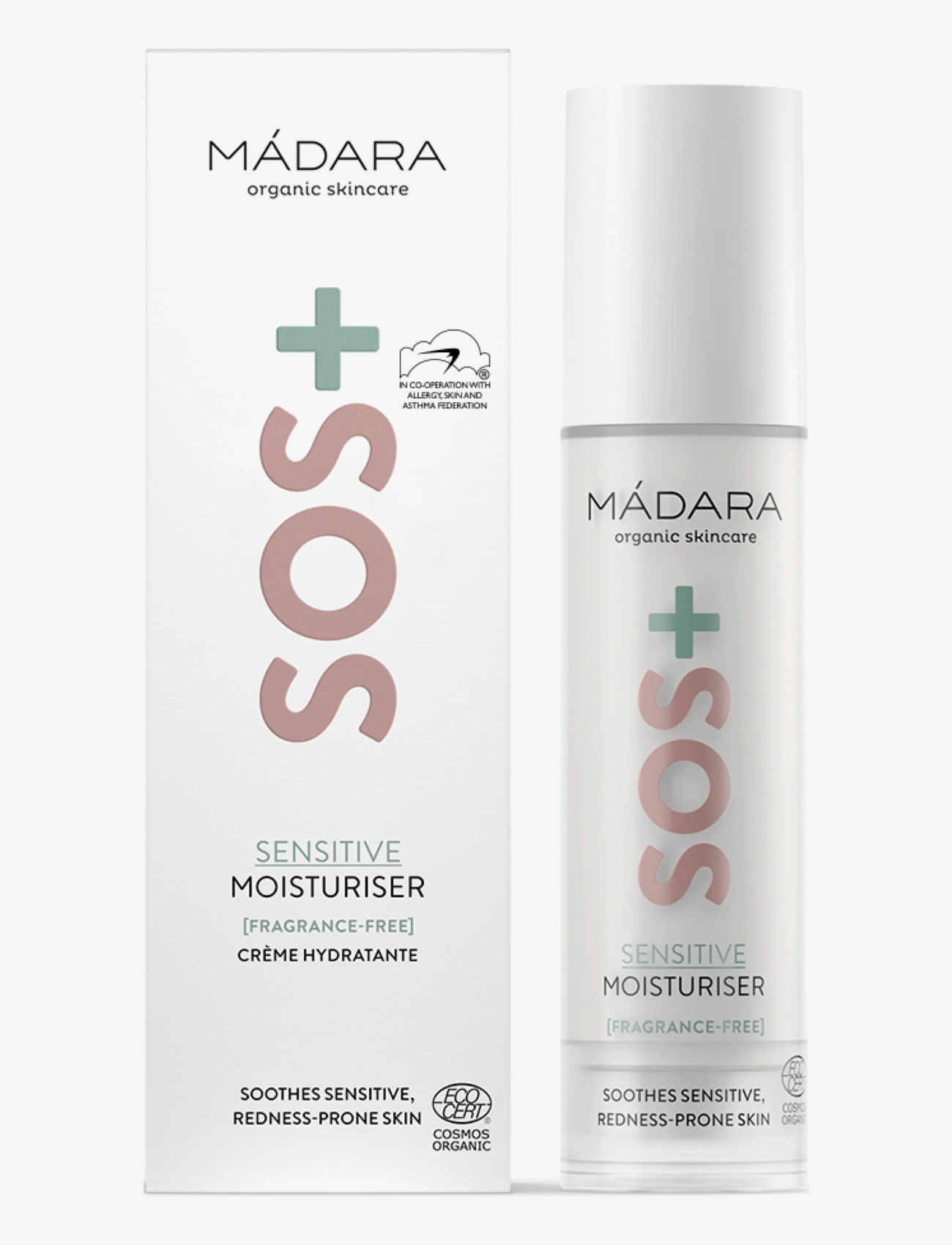MÁDARA - SOS+ SENSITIVE Moisturiser - ansigspleje - clear - 2