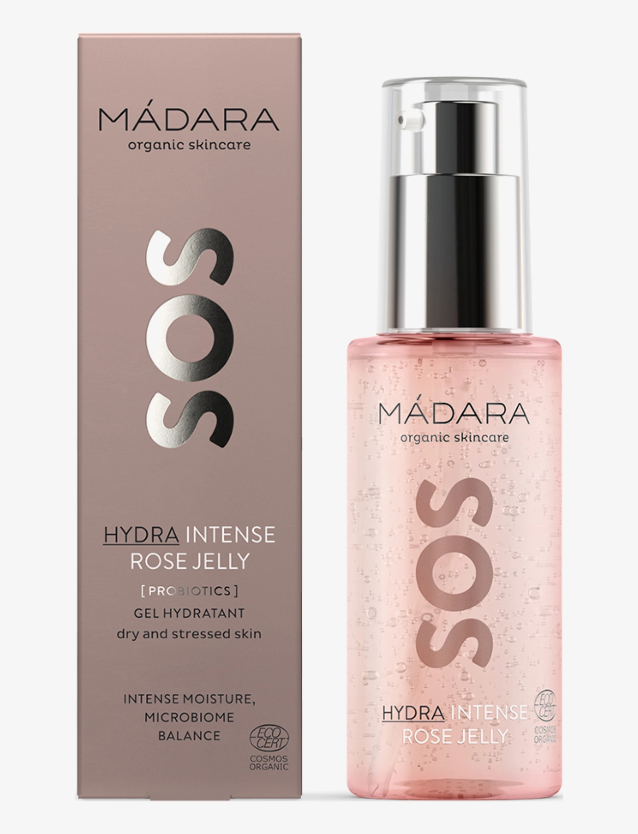 MÁDARA - SOS Hydra Intense Rose Jelly - päivävoiteet - clear - 2