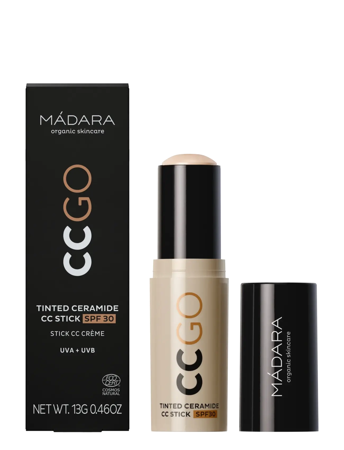 MÁDARA - CC GO Tinted Ceramide CC Stick SPF30 - smink - #20 ivory - 2
