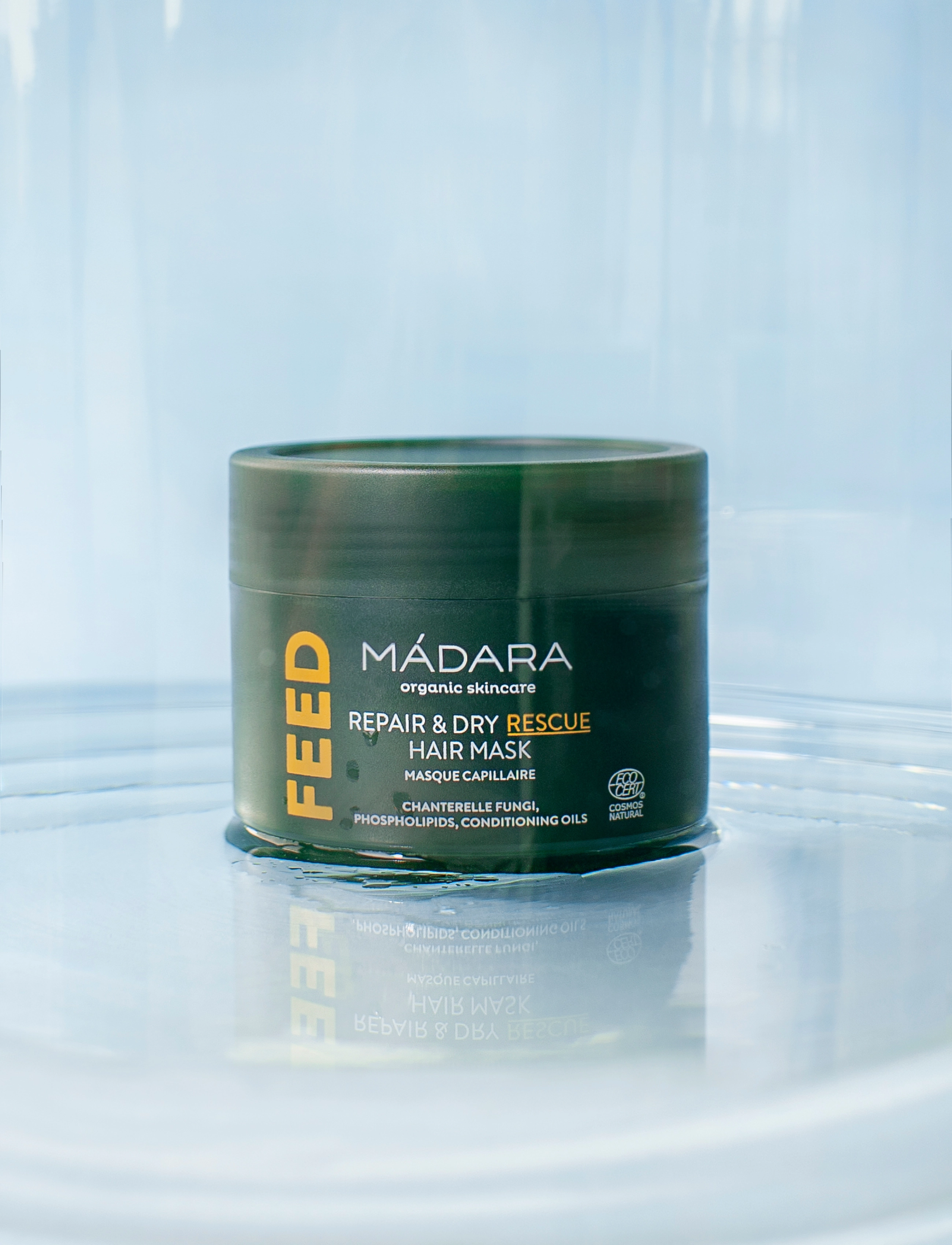 MÁDARA - FEED Repair & Dry Rescue hair mask - hårmasker - clear - 3