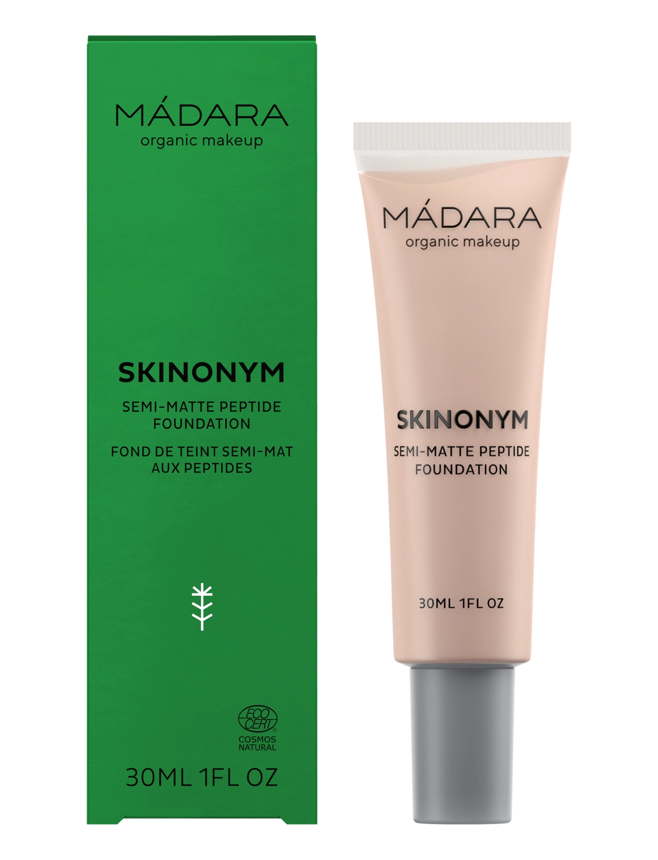 MÁDARA - SKINONYM Semi-Matte Peptide Foundation - makeup - #30 rose ivory - 2
