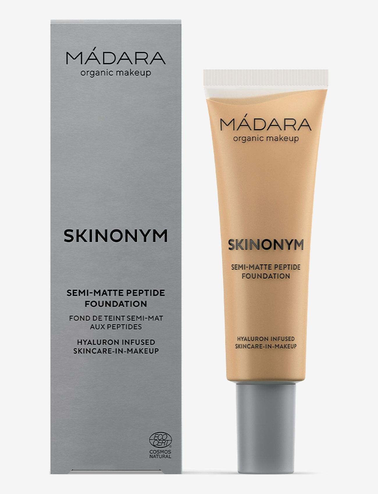 MÁDARA - SKINONYM Semi-Matte Peptide Foundation - smink - #50 golden sand - 2