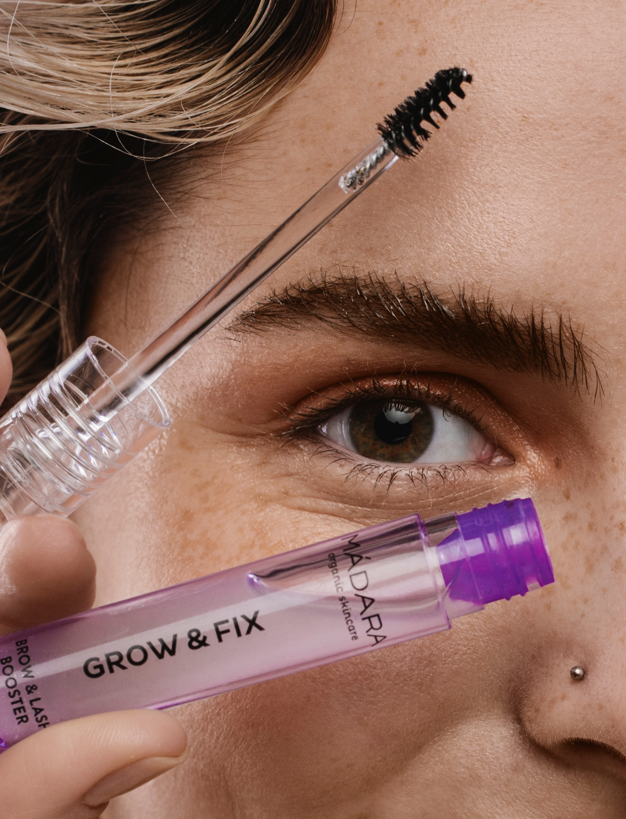 MÁDARA - GROW & FIX Brow & Lash Booster - Ögonfransserum - clear - 5