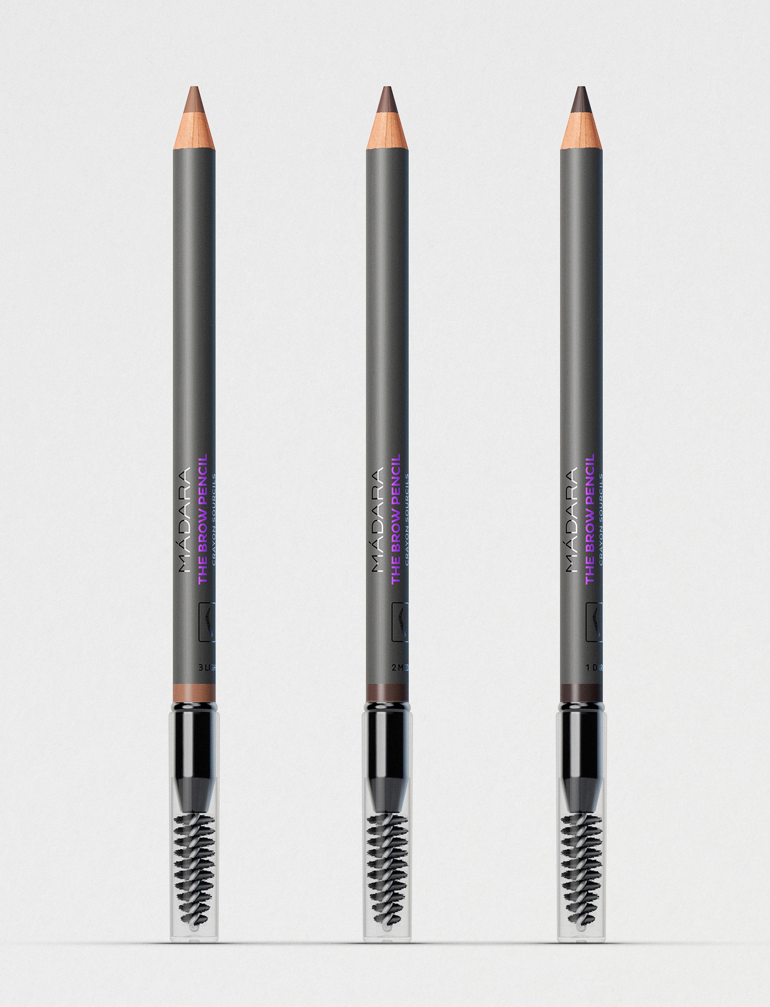 MÁDARA - The Brow Pencil - #1 dark brown - 3