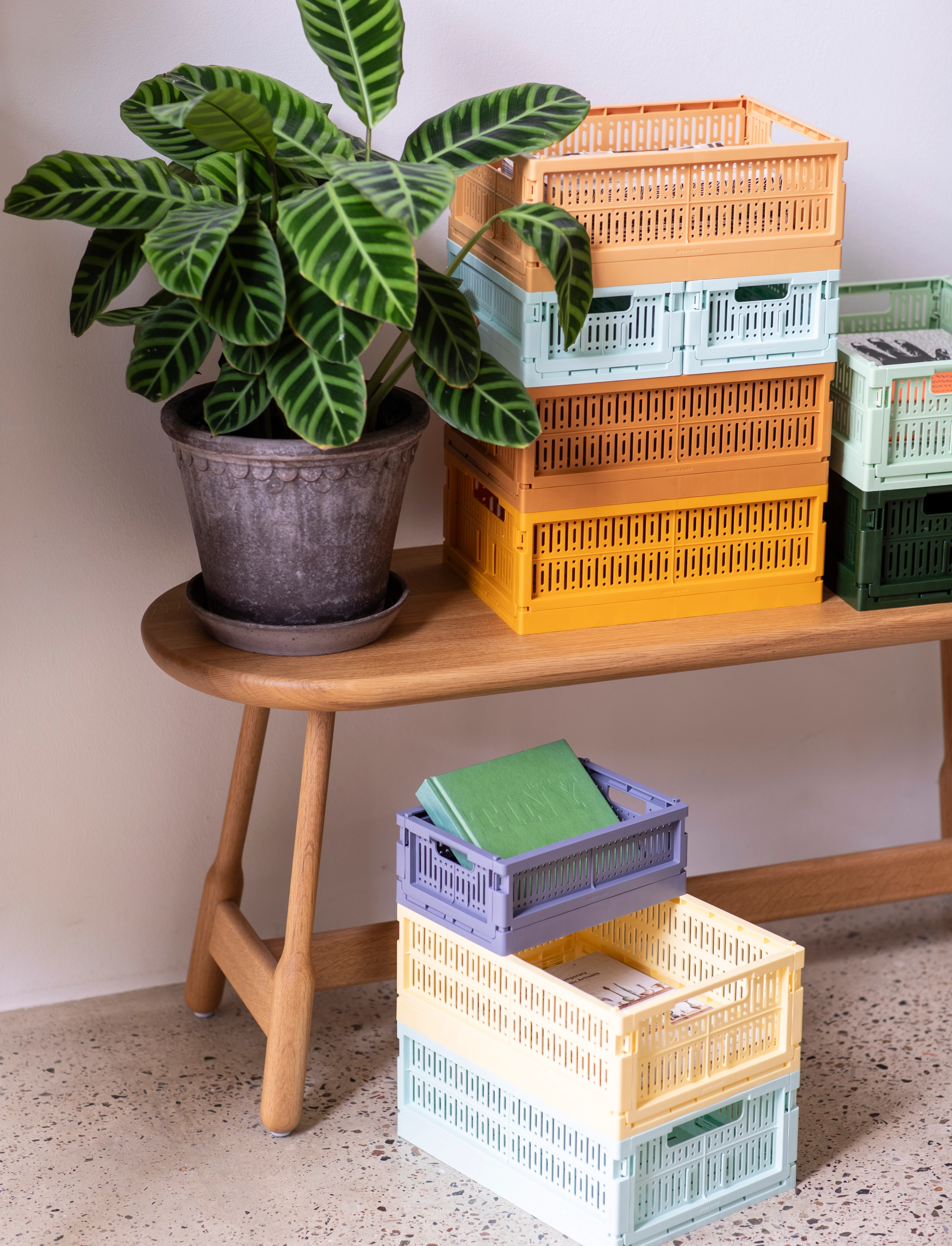 Made Crate Mini, 24X16.5X9.5 cm, Storage, Grau - Storage Baskets, Homeware