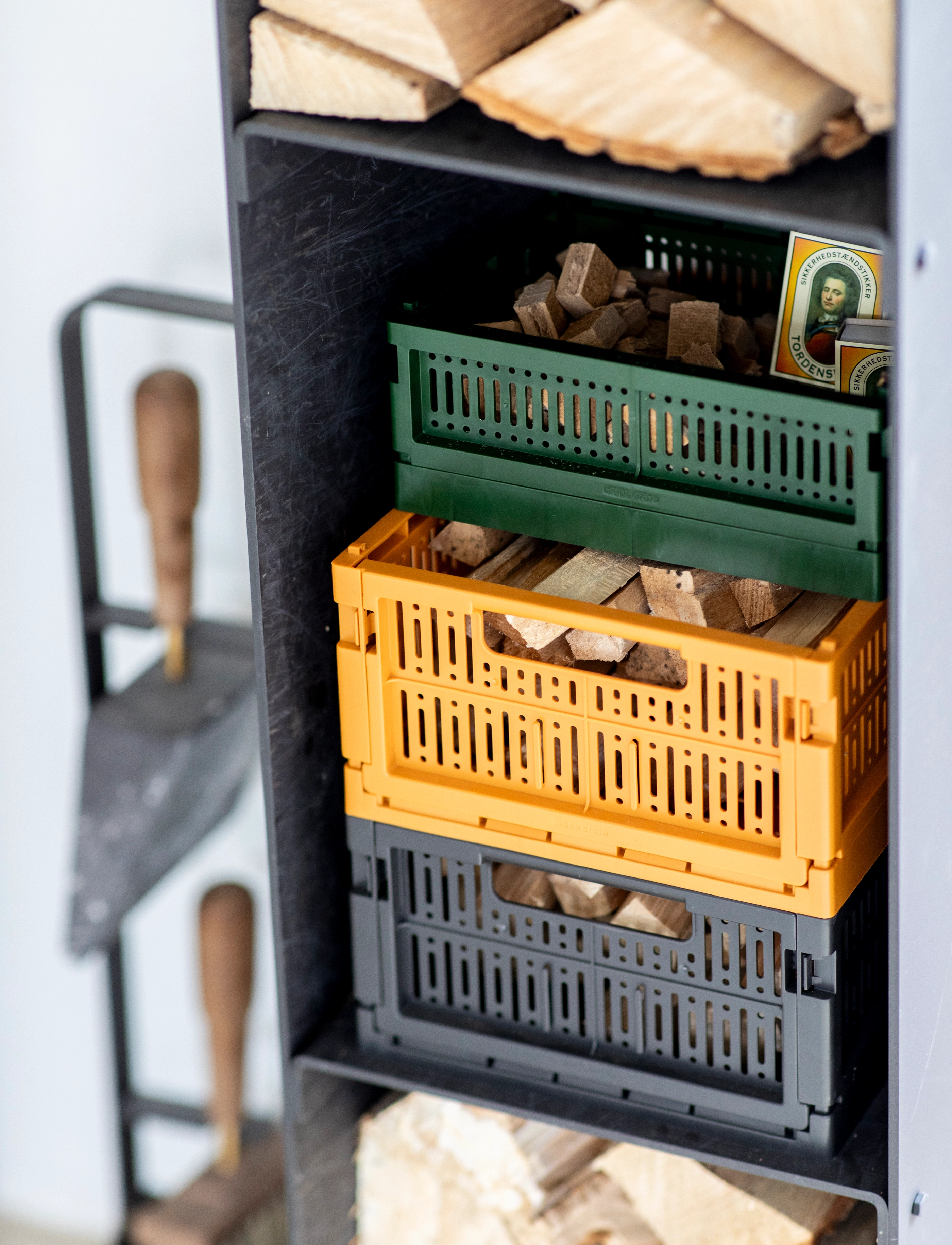 Made Crate Made Crate Mini, 24X16.5X9.5 cm, Green, Opbevaring > Opbevaringskurve, Unisex