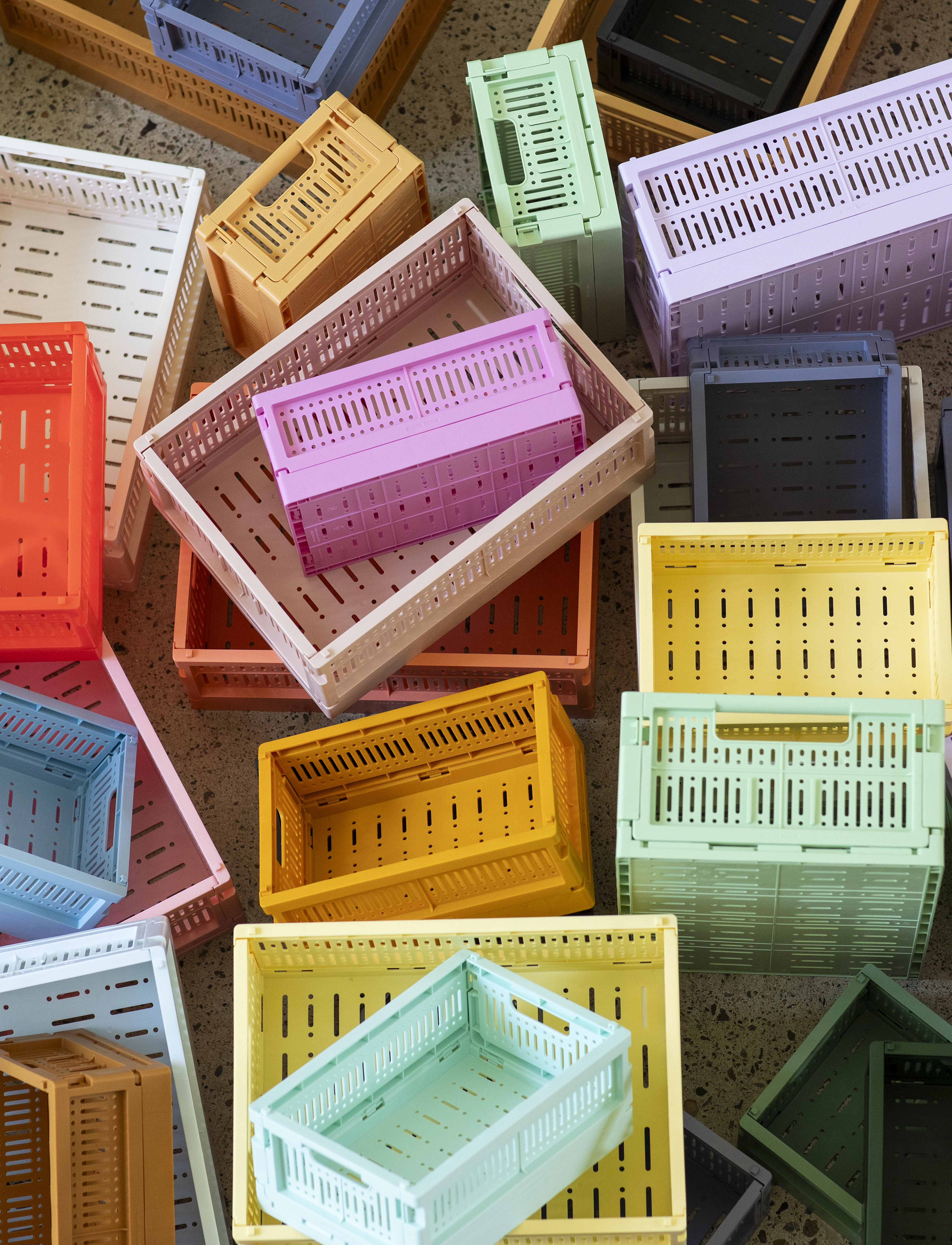 Made Crate Midi, 34X24X13 cm, Storage, Rosa - Storage Baskets, Homeware