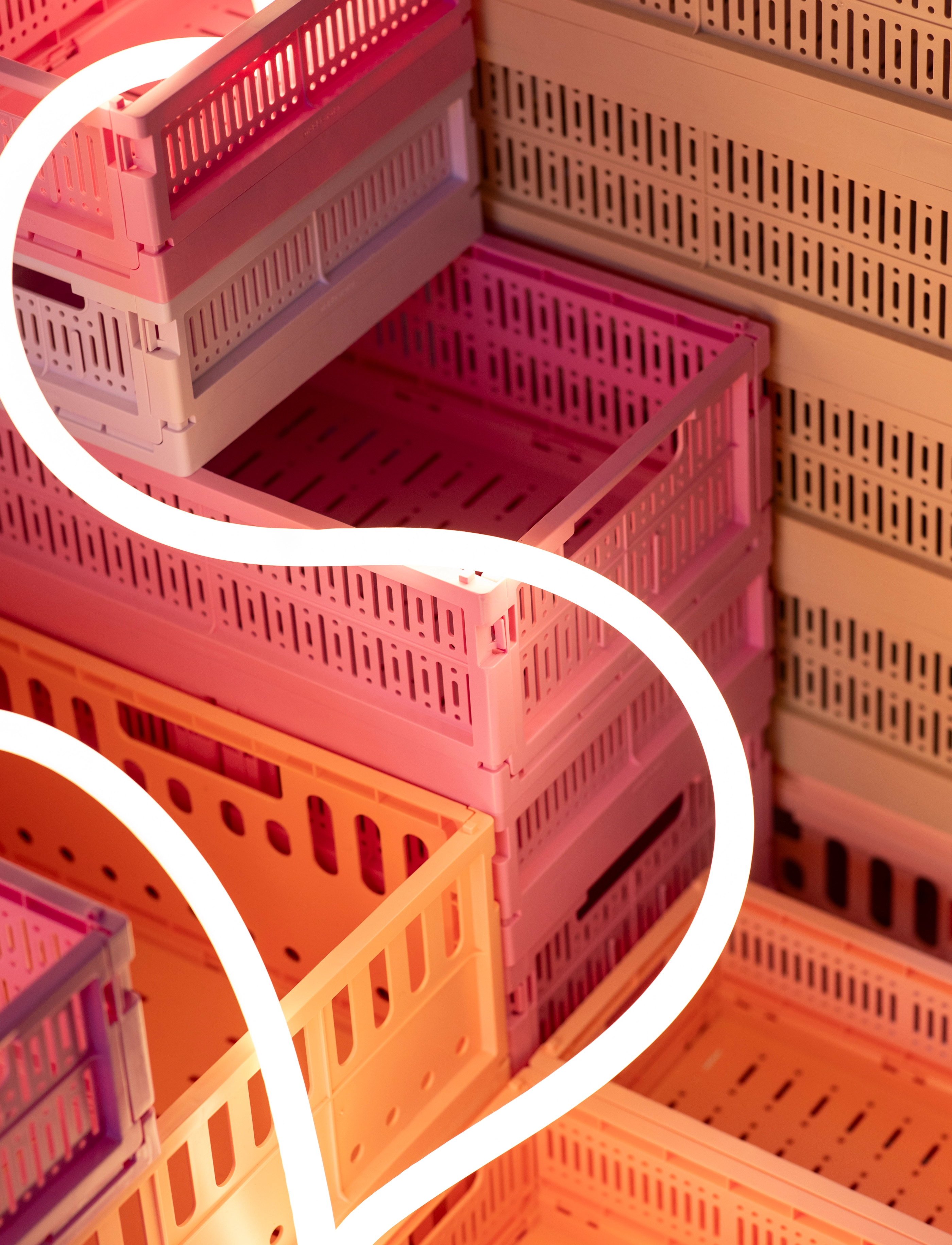 Made Crate Made Crate Midi, 34X24X13 cm, Pink, Opbevaring > Opbevaringskurve, Unisex