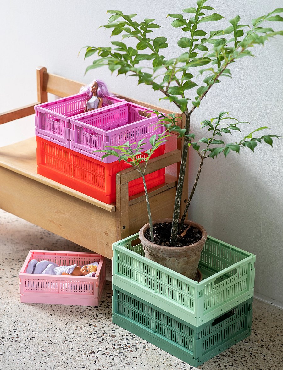 Made Crate - made crate midi - aufbewahrungskörbe - spring green - 4