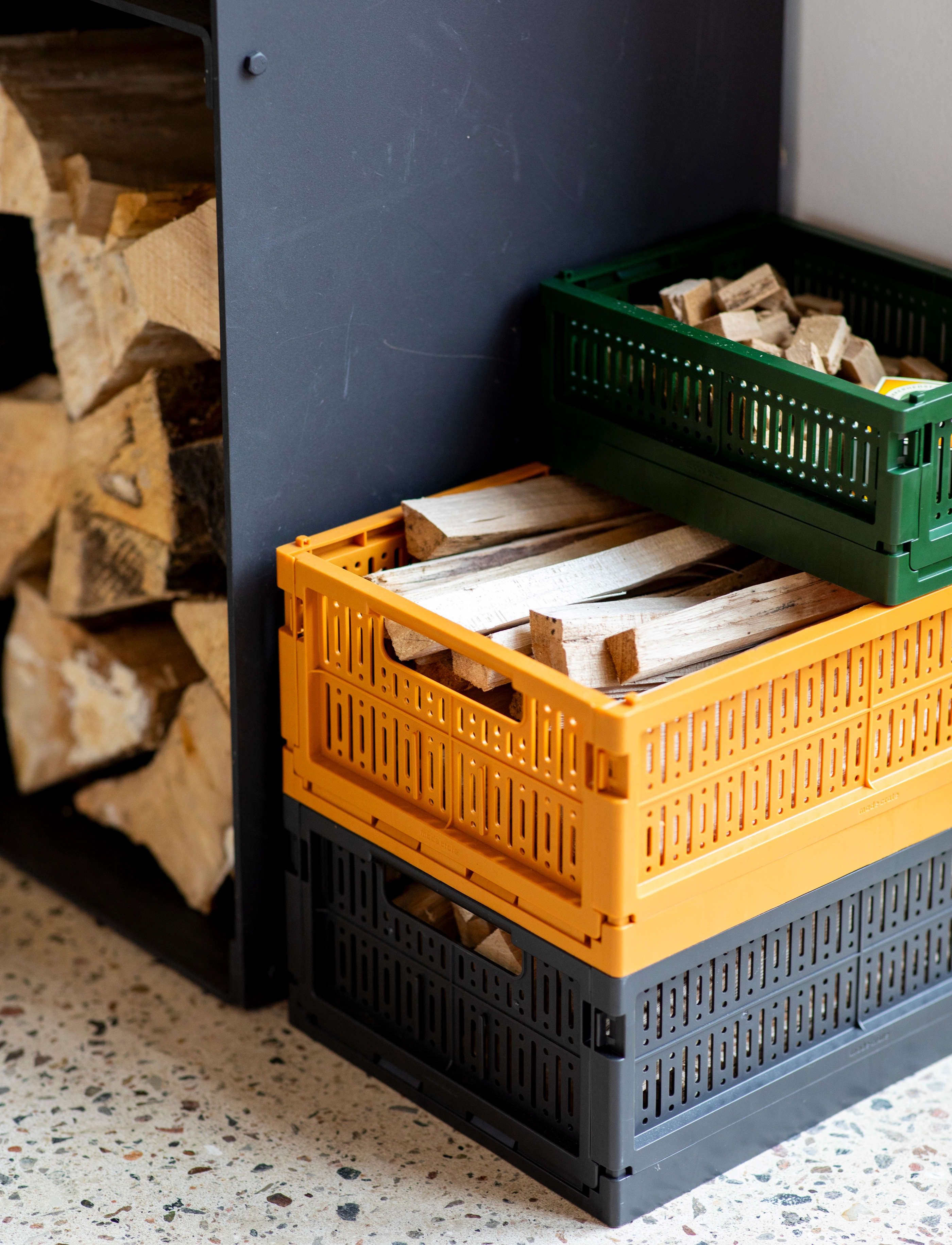 Made Crate Midi, 34X24X13 cm, Storage, Schwarz - Storage Baskets, Homeware