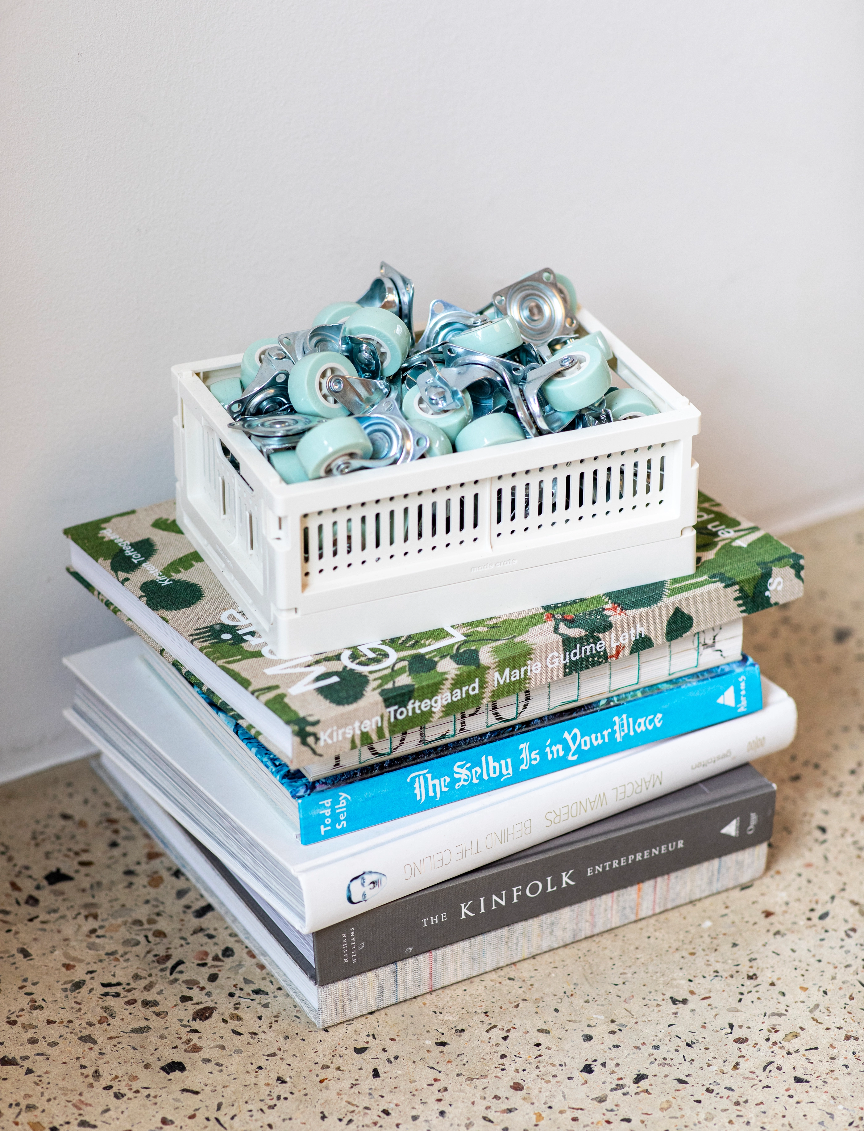 Made Crate Wheels, One Size x 3.5, Storage, Grün - Storage Baskets, Homeware