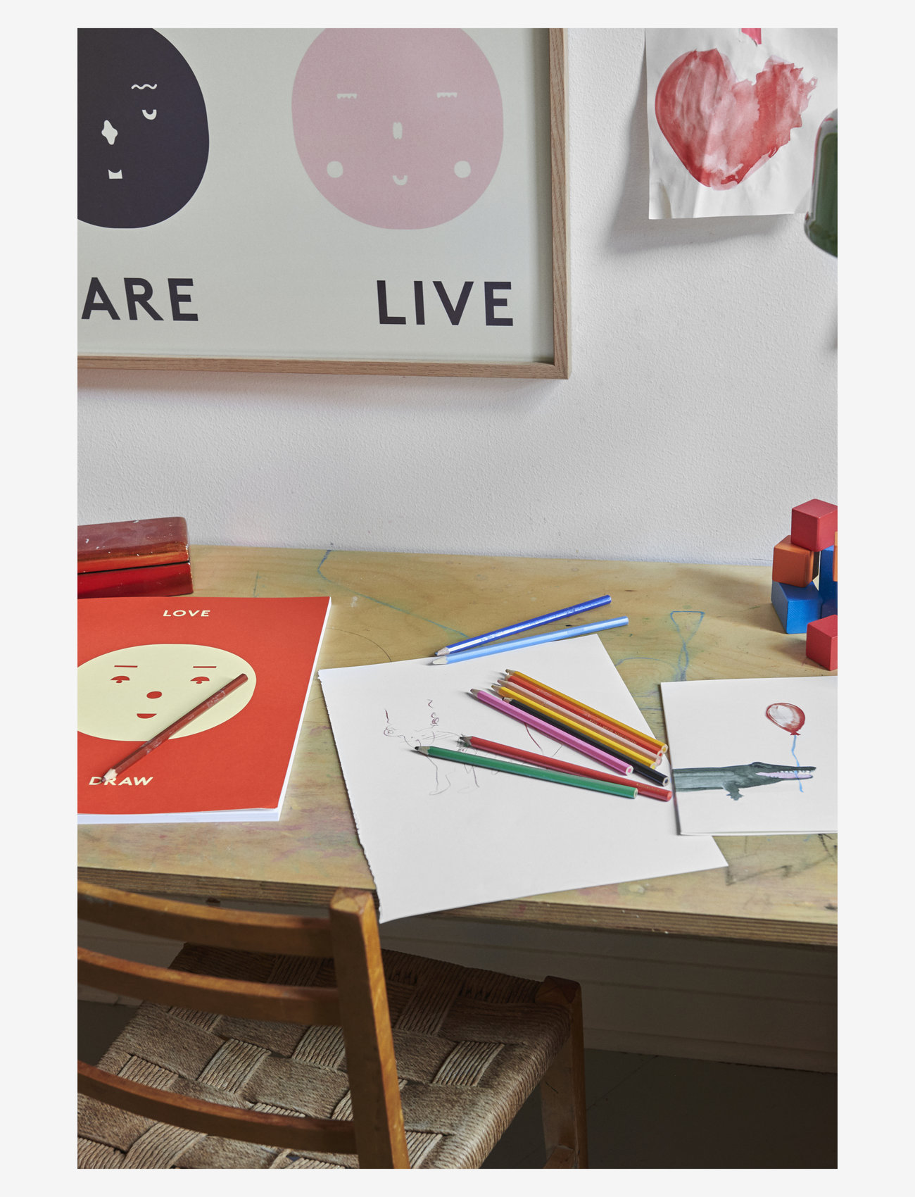MADO - Cheeky Feeling Sketch/Drawing book, Red - multi - 0