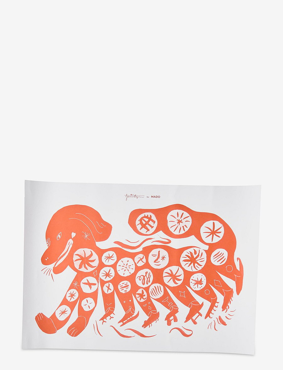 MADO - Chinese Dog, Red - 50x70 - plakatid - multi - 0