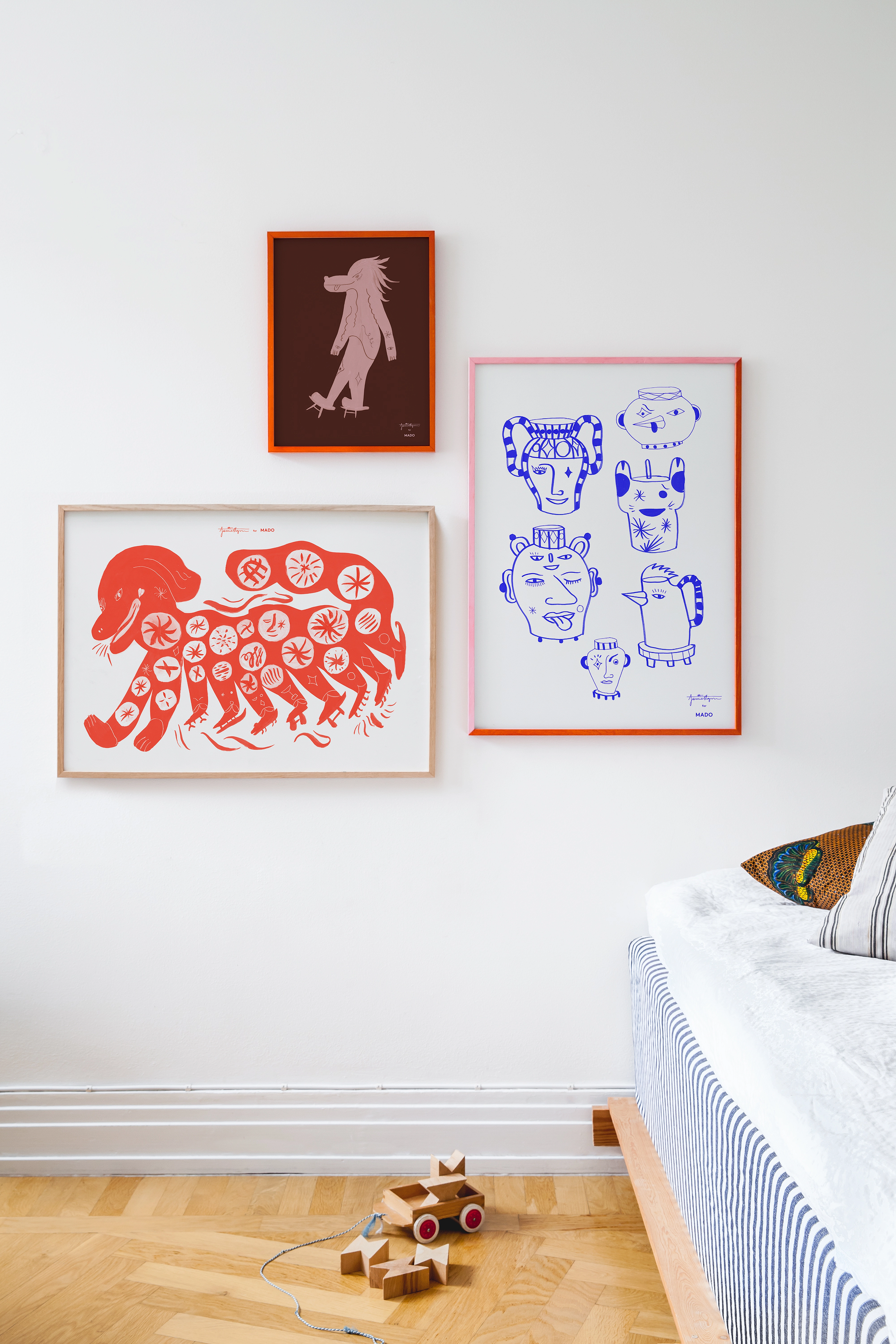 MADO - Chinese Dog, Red - 50x70 - laveste priser - multi - 1