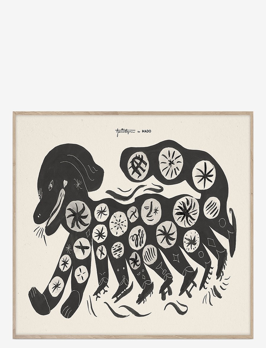 MADO - Chinese Dog, Black - 50x70 - abstraktid - multi - 1