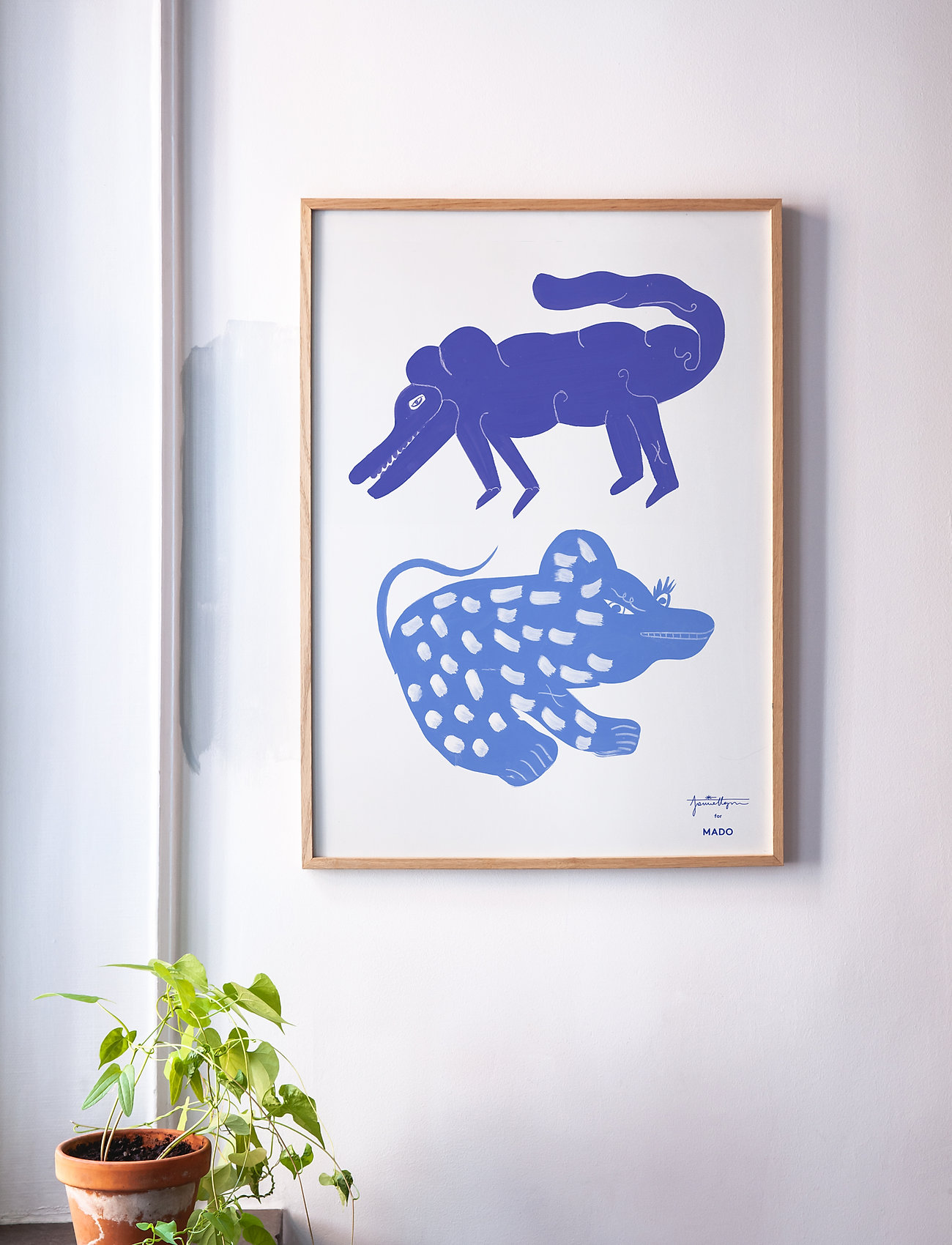 MADO - Two Creatures - Blue - 50x70 - julisteet - multi - 1