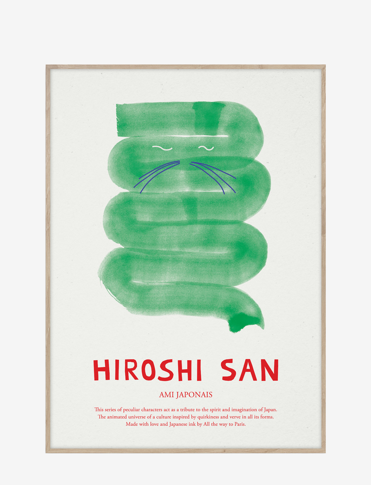 MADO Hiroshi San, 50X70 Grün - 50X70CM - Kinder