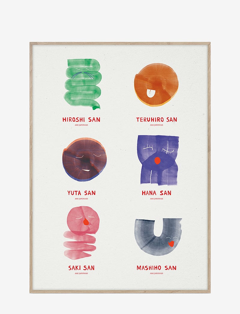 MADO - Amis Japonais - 50x70 - abstraktid - multi - 0