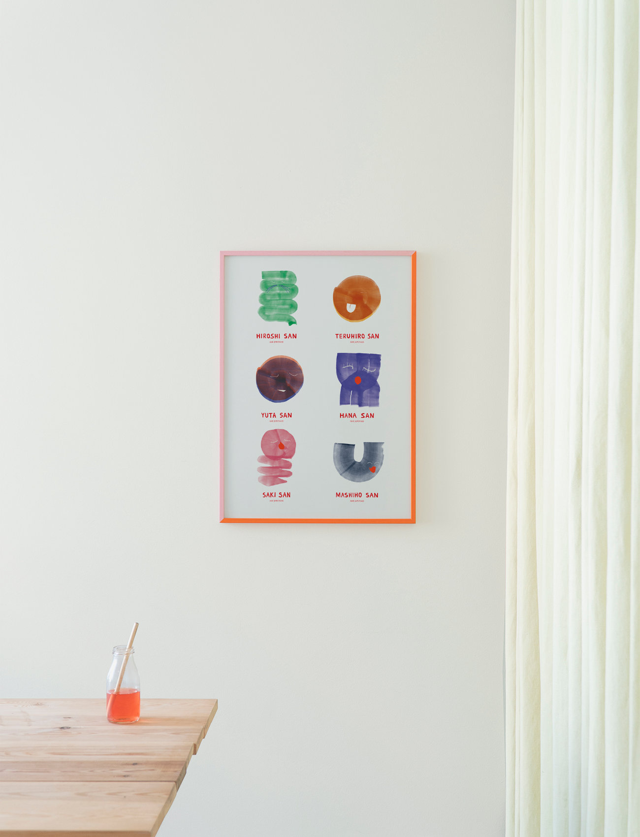 MADO - Amis Japonais - 50x70 - abstrakte - multi - 1