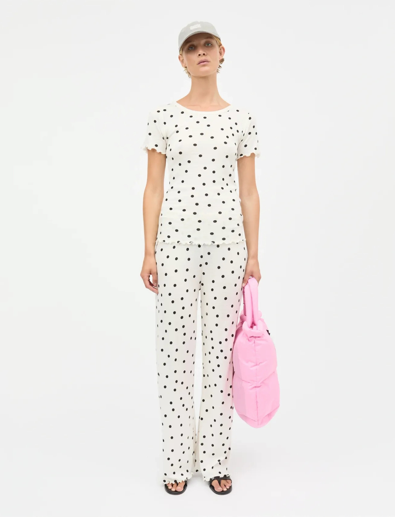 Mads Nørgaard Pointella Trixy Tee Aop - White - XS