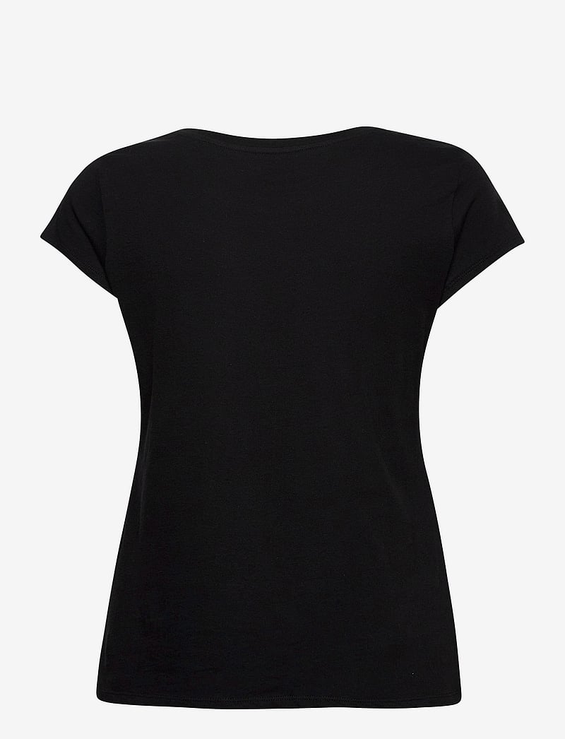 Mads Nørgaard - Fine Jersey Teasy Tee FAV - t-shirty - black - 1