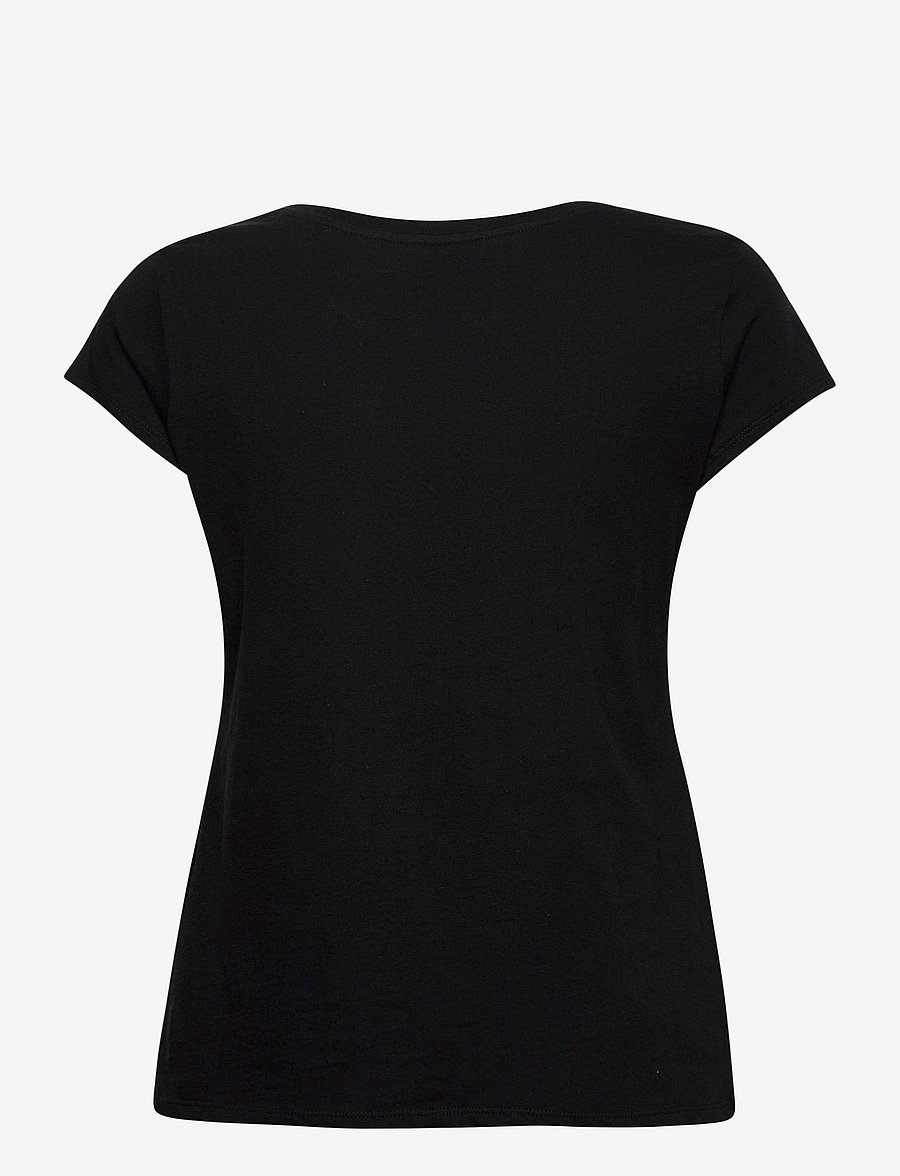 Mads Nørgaard - Fine Jersey Teasy Tee FAV - t-särgid - black - 1