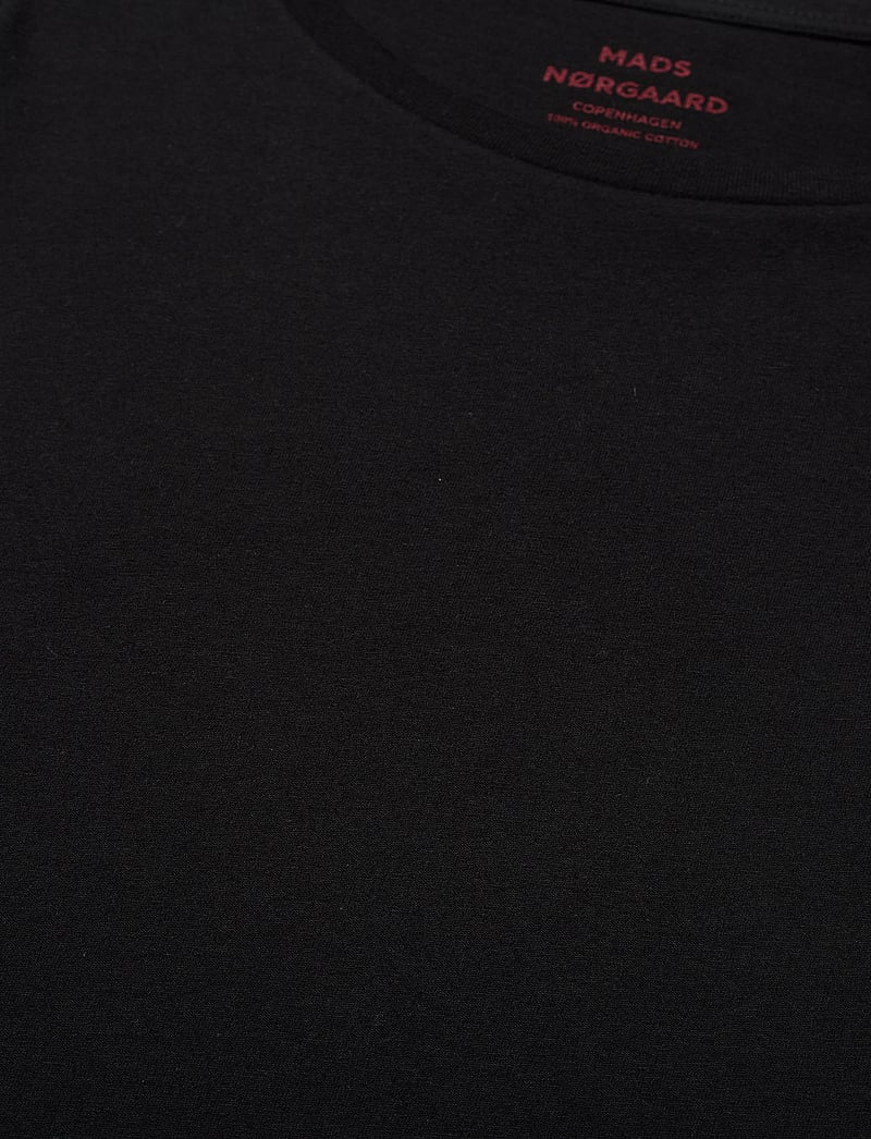 Mads Nørgaard - Fine Jersey Teasy Tee FAV - t-shirty - black - 2