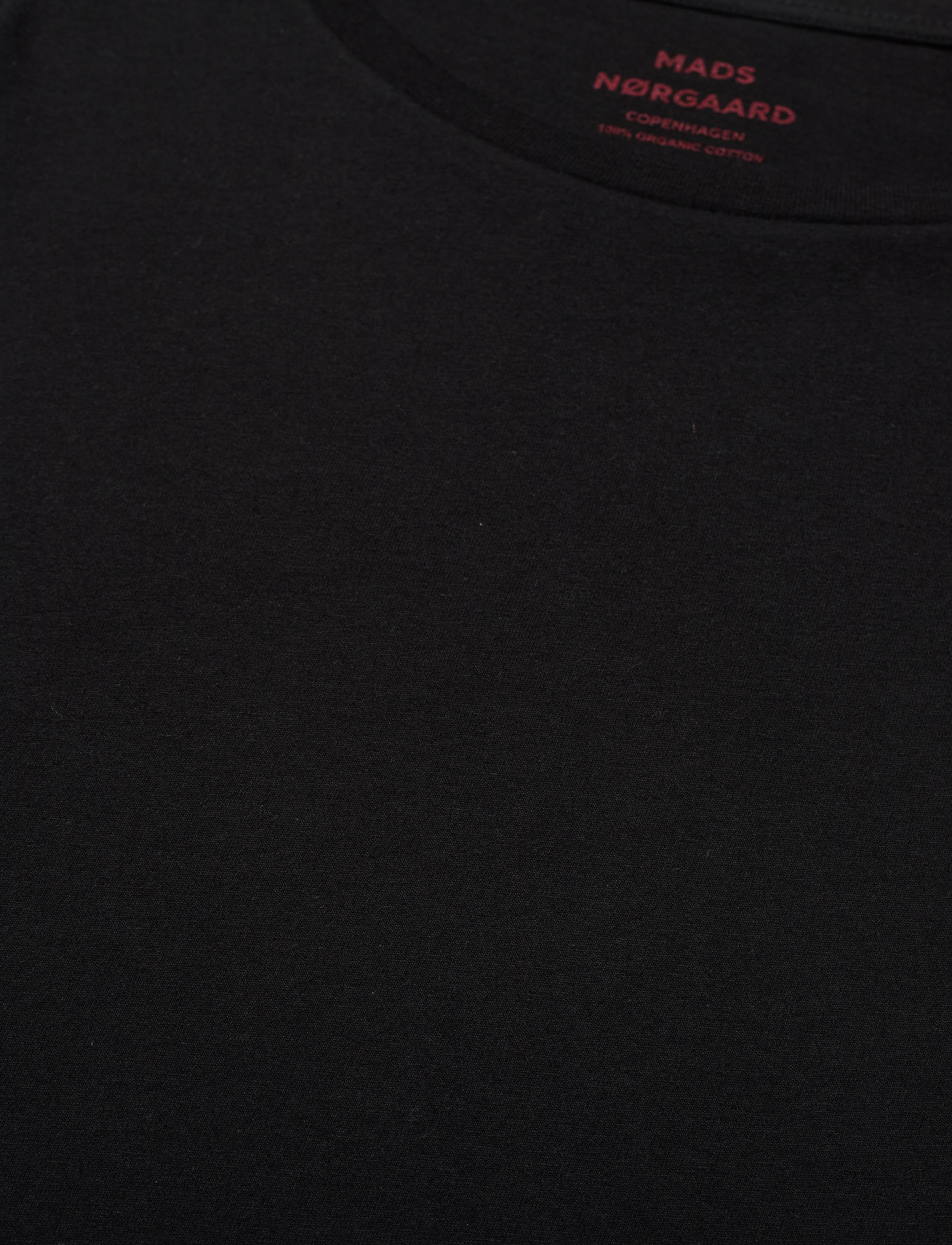 Mads Nørgaard - Organic Jersey Teasy Tee FAV - t-shirts - black - 2