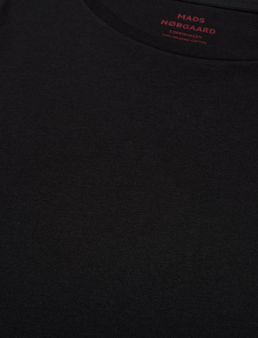 Mads Nørgaard - Fine Jersey Teasy Tee FAV - t-särgid - black - 2