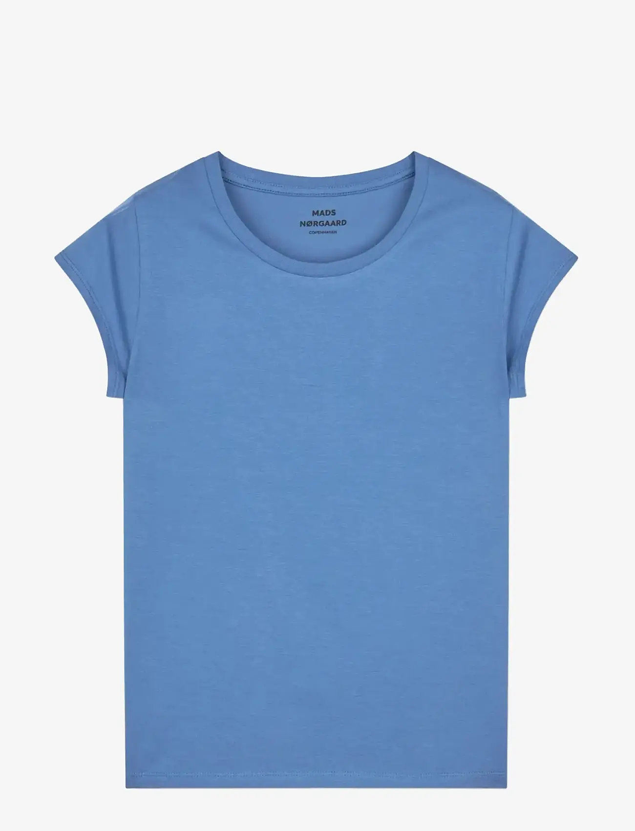Mads Nørgaard - Fine Jersey Teasy Tee FAV - t-shirts - bright cobalt - 0