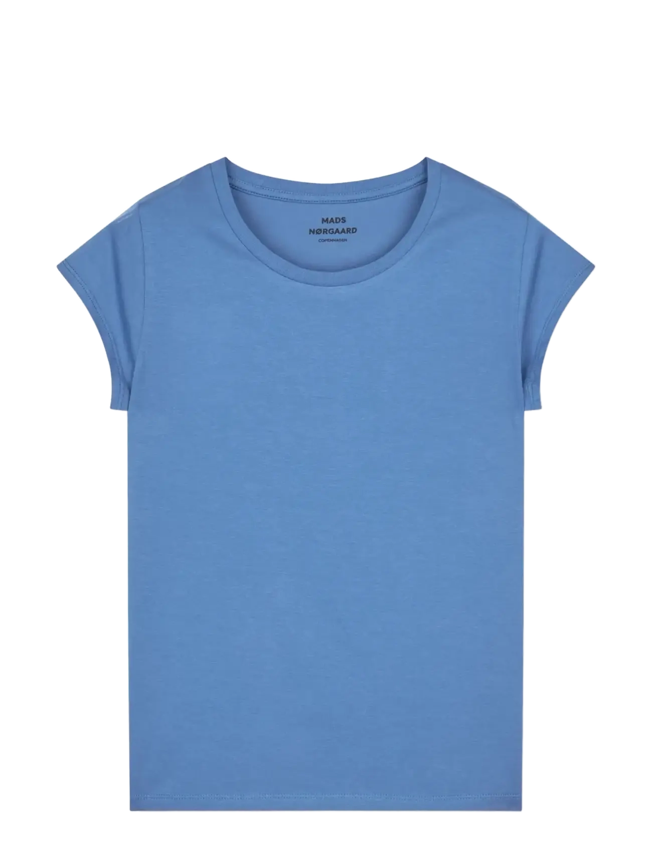 Mads Nørgaard Organic Jersey Teasy Tee FAV - Tøj - BRIGHT COBALT / blue