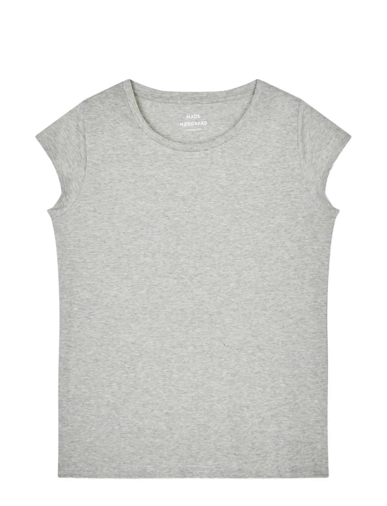 Mads Nørgaard Fine Jersey Teasy Tee Fav, XS, Grey, T-Shirts & Toppe > Kortærmede, Dame