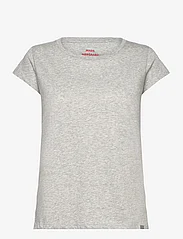Mads Nørgaard - Organic Favorite Teasy - t-shirts - light grey melange - 0