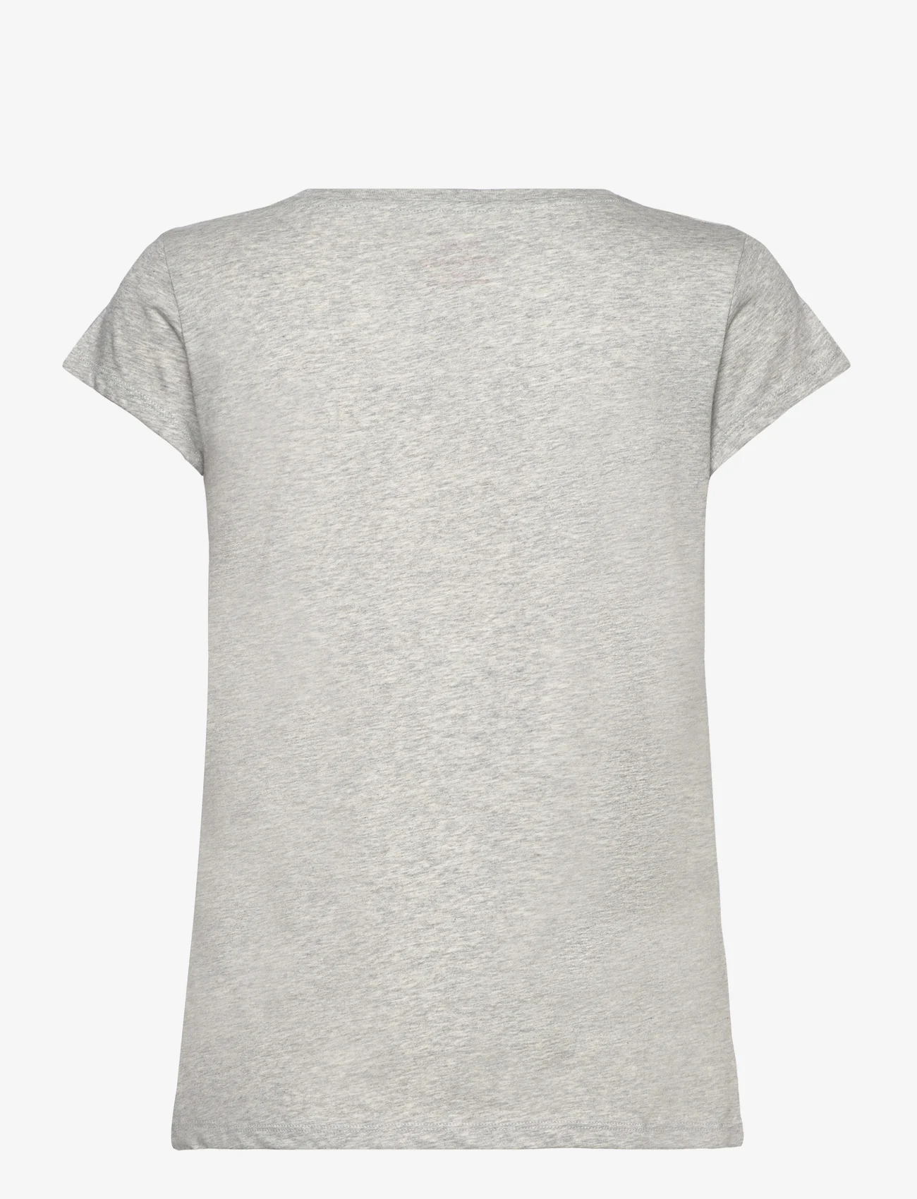 Mads Nørgaard - Organic Favorite Teasy - t-shirts - light grey melange - 1