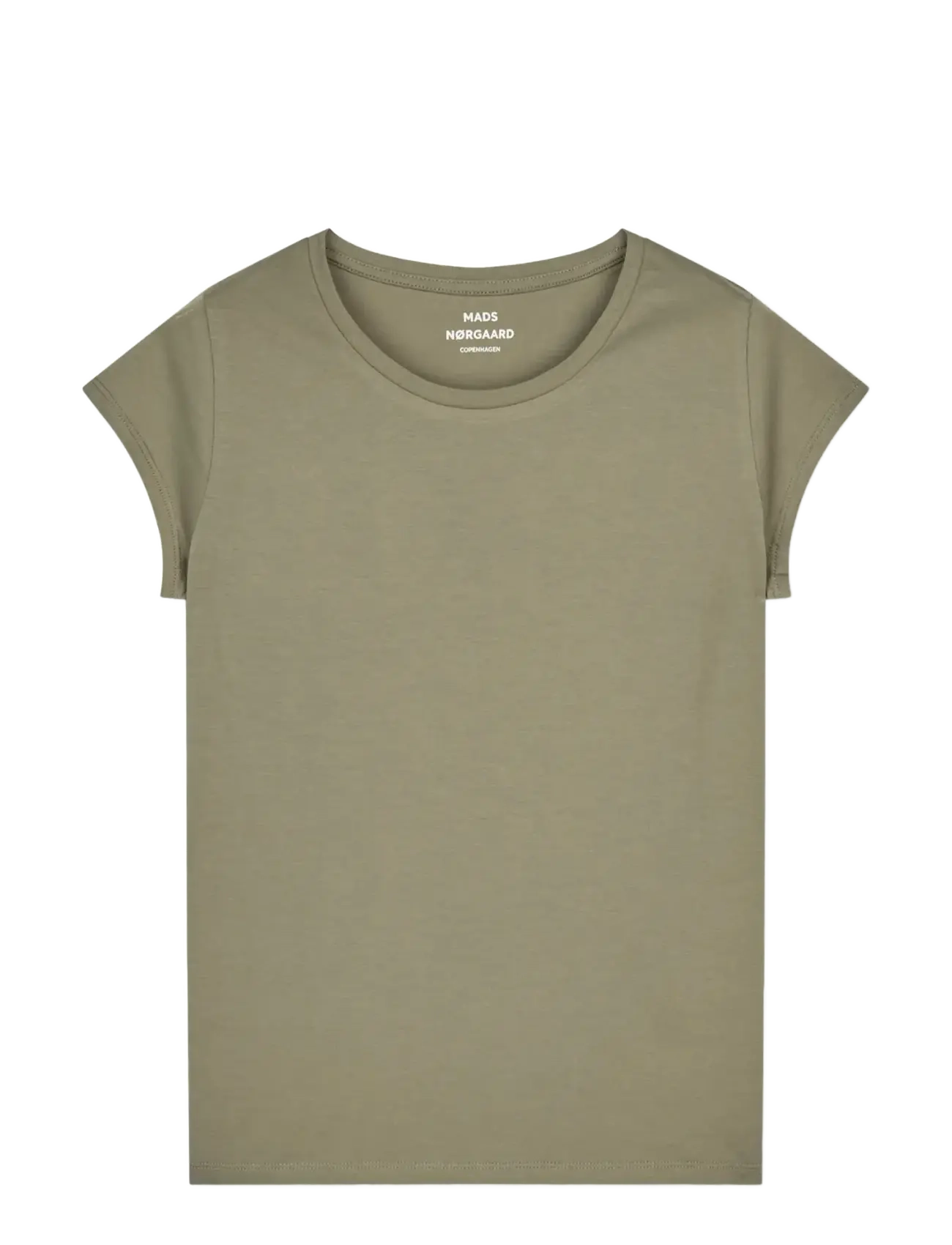 MADS NØRGAARD Organic Favorite Teasy Tee Khaki - XS - Damen