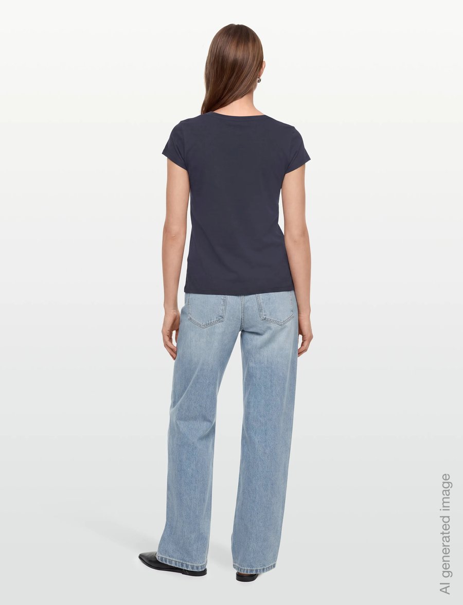 Mads Nørgaard - Fine Jersey Teasy Tee FAV - t-shirts - parisian night - 4