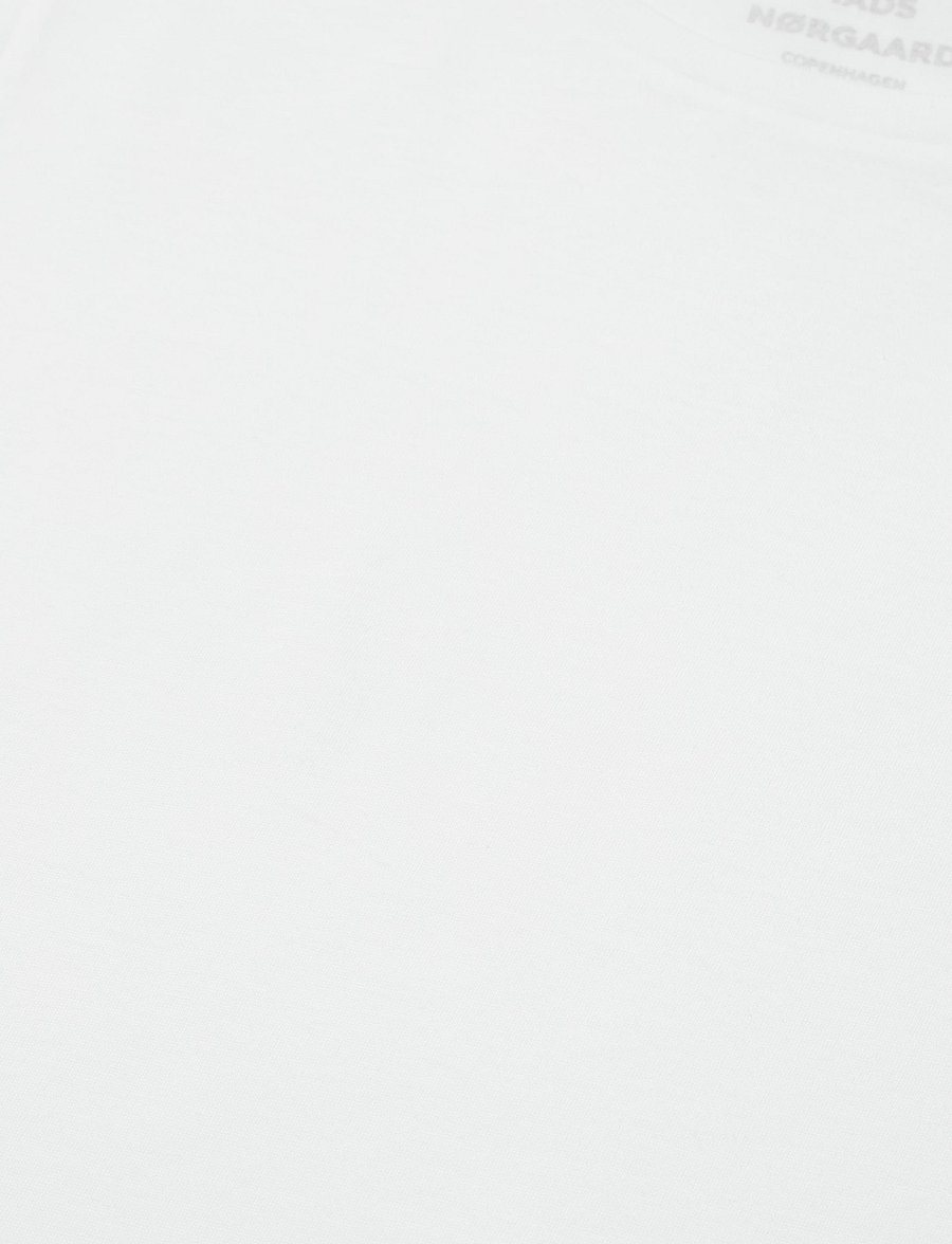Mads Nørgaard - Fine Jersey Teasy Tee FAV - t-shirts - white - 2