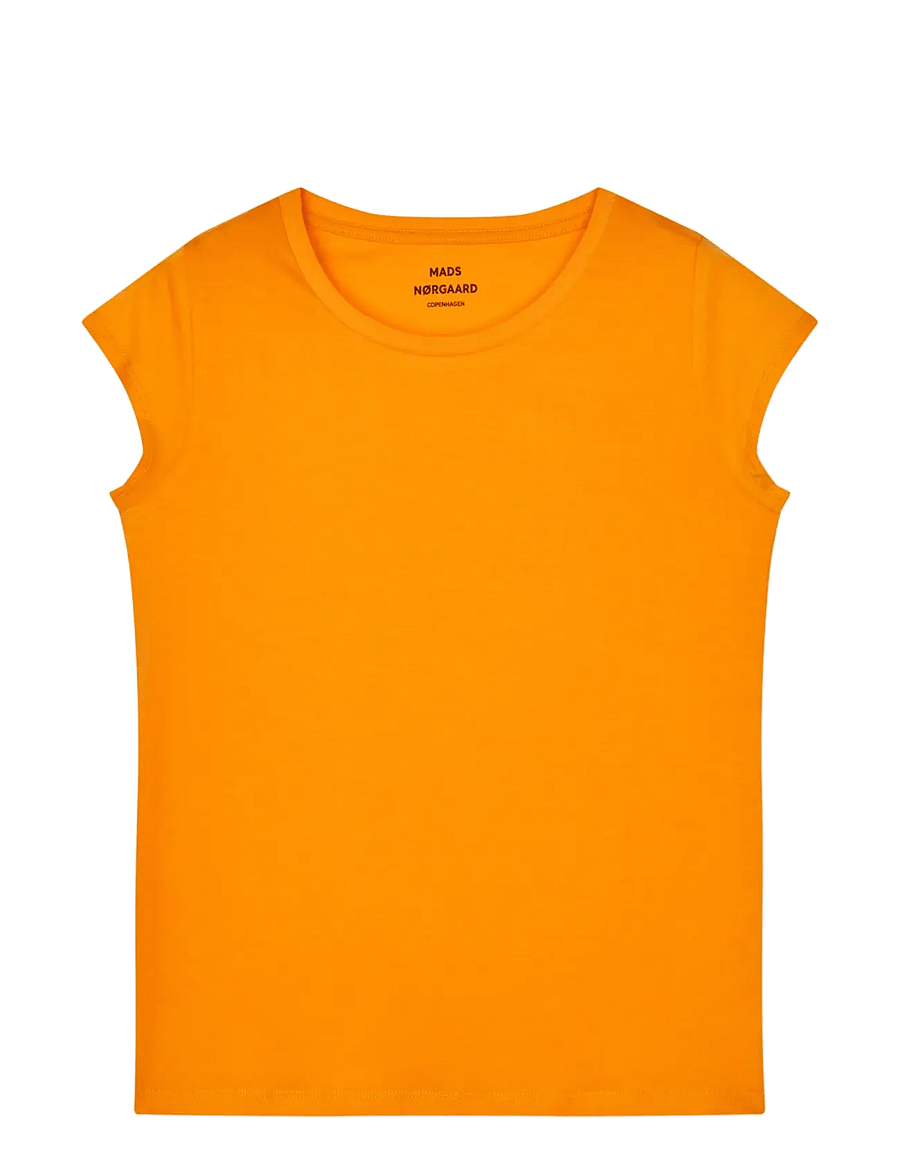 Mads Nørgaard - Fine Jersey Teasy Tee FAV - t-shirts - zinnia - 1