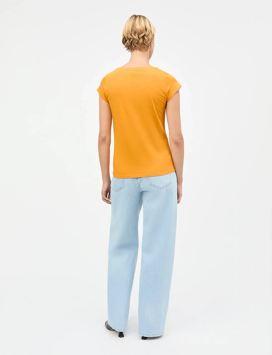 Mads Nørgaard - Fine Jersey Teasy Tee FAV - t-shirts - zinnia - 2