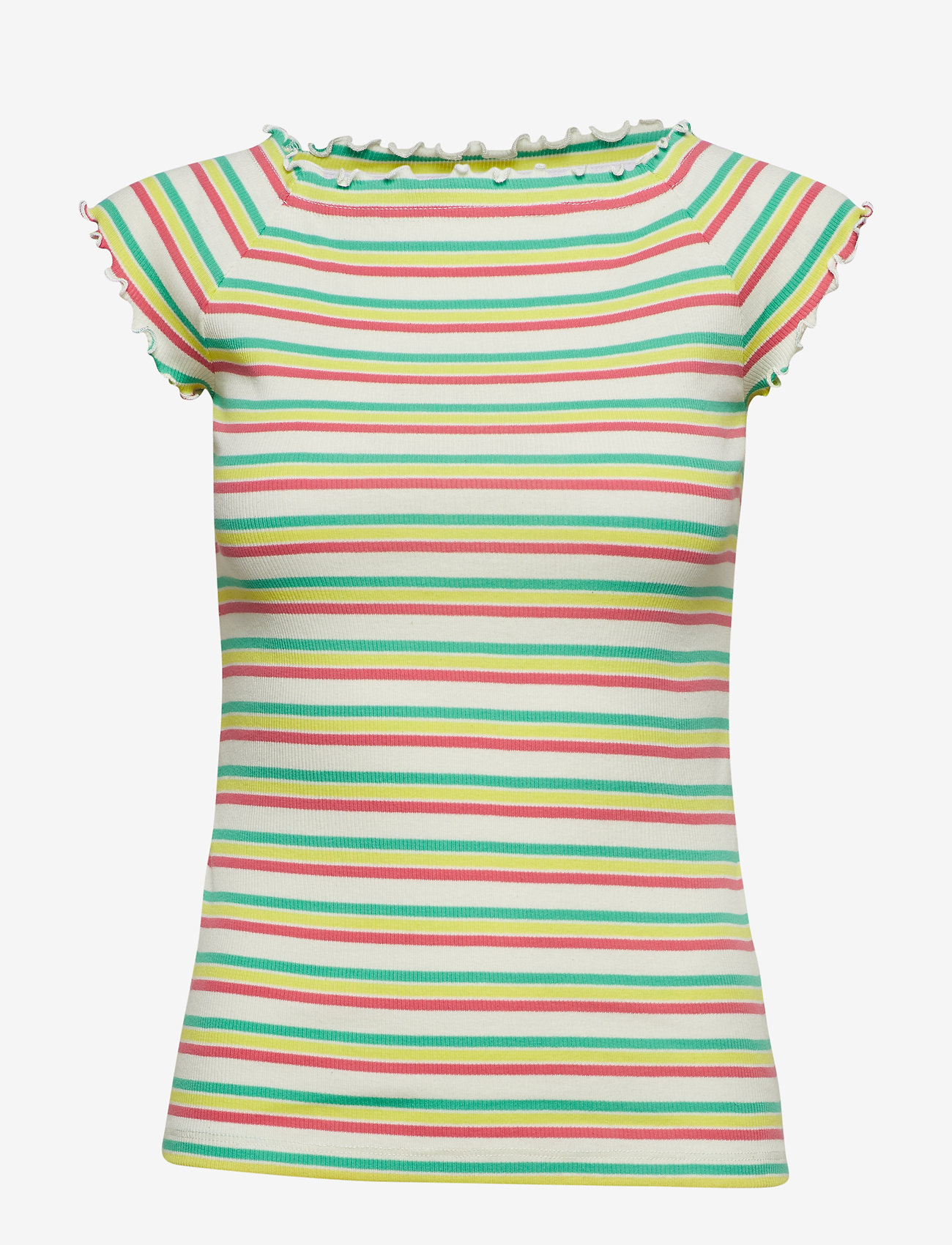 Mads Nørgaard - 2x2 Soft stripe Throna - dark pink multi - 0