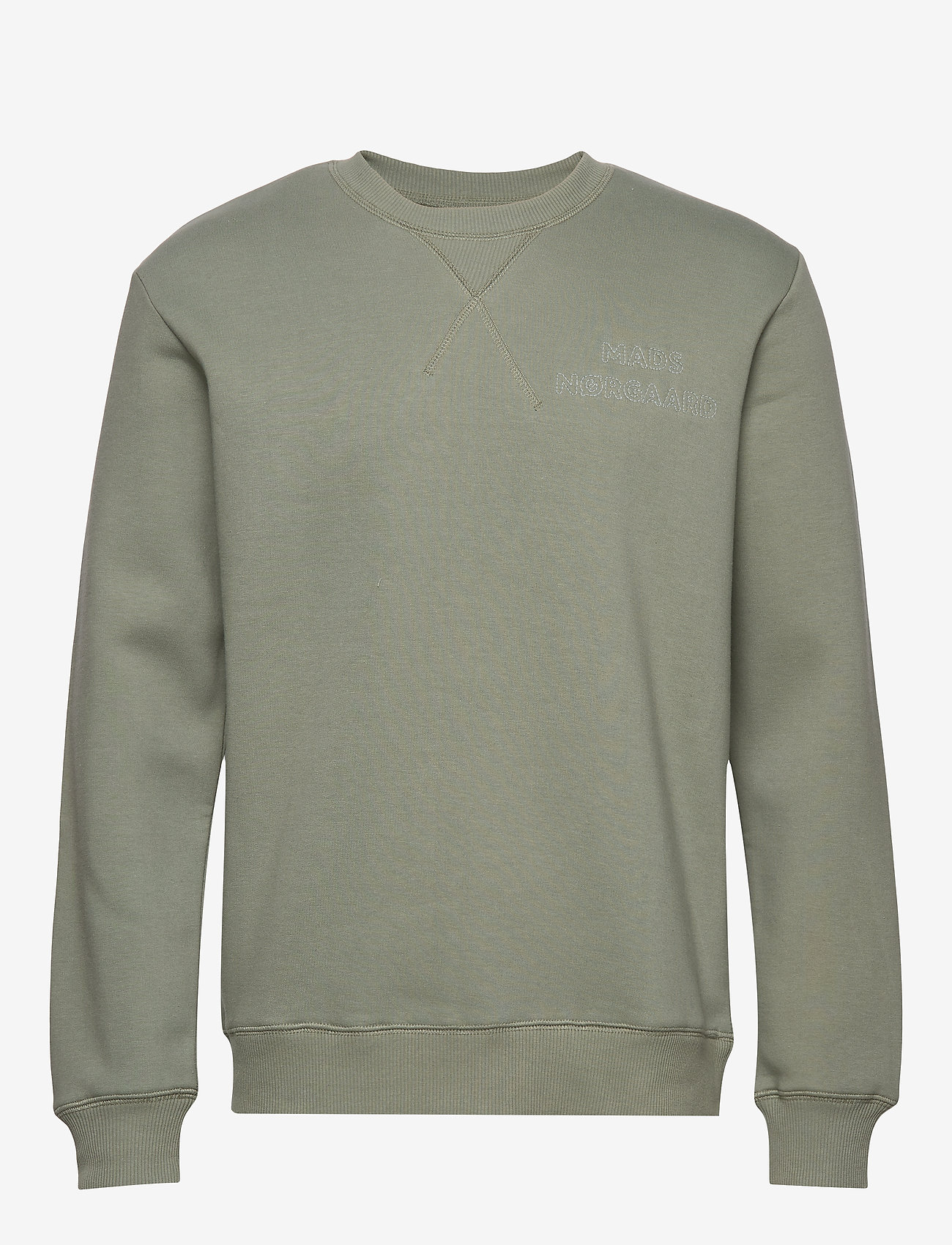Mads Nørgaard - New Standard Crewneck Emb - sea spray - 0