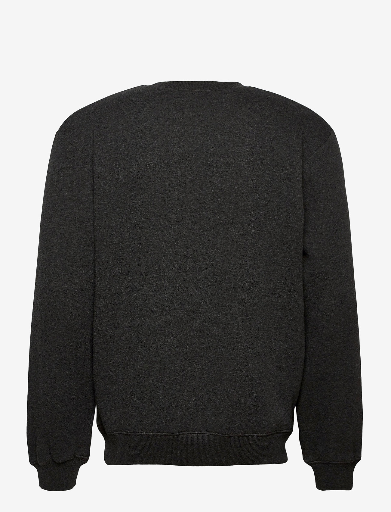Mads Nørgaard - New Standard Crewneck Emb - charcoal melange - 1