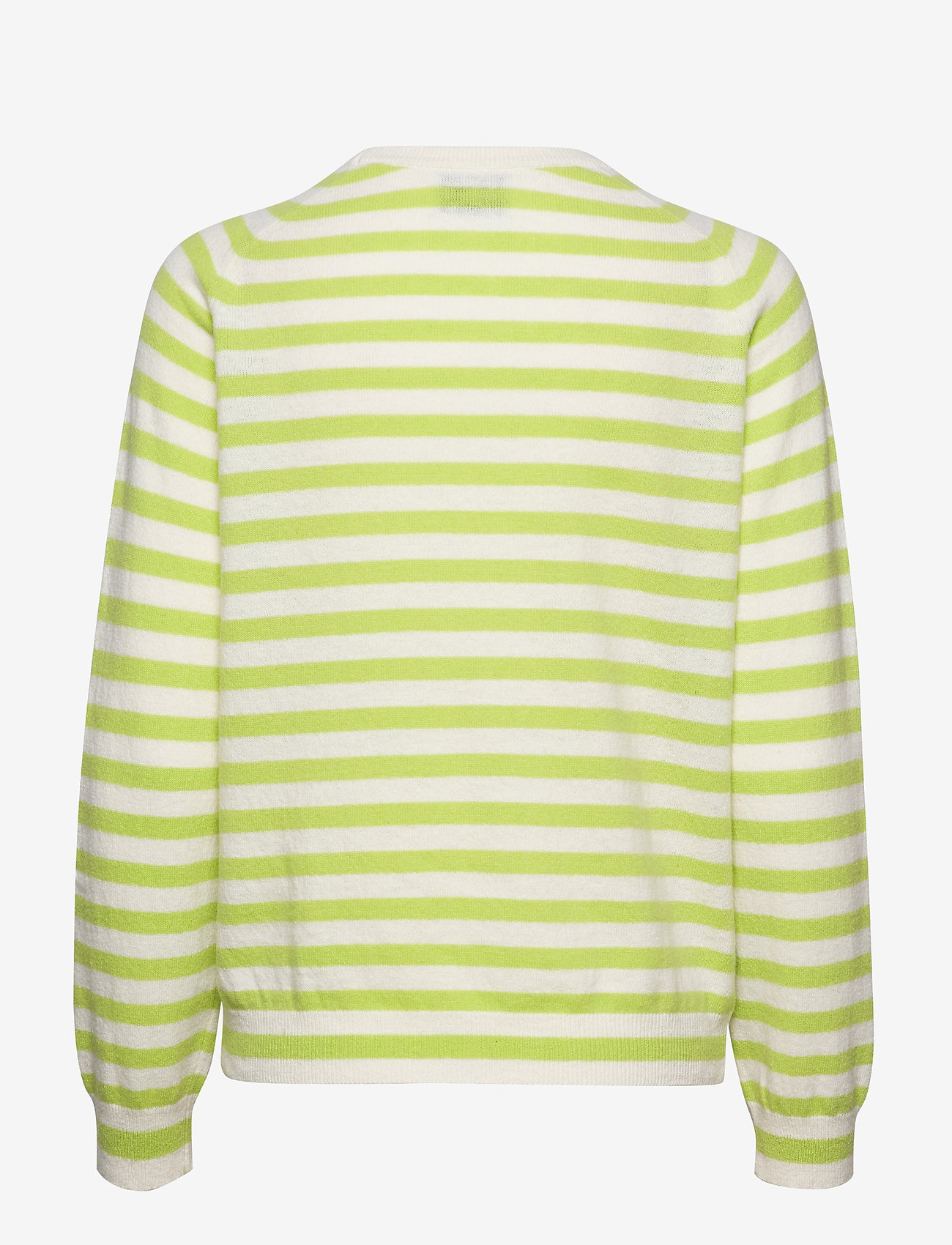 Mads Nørgaard - Dream Wool Stripe Kaxa - ecru/lime - 1