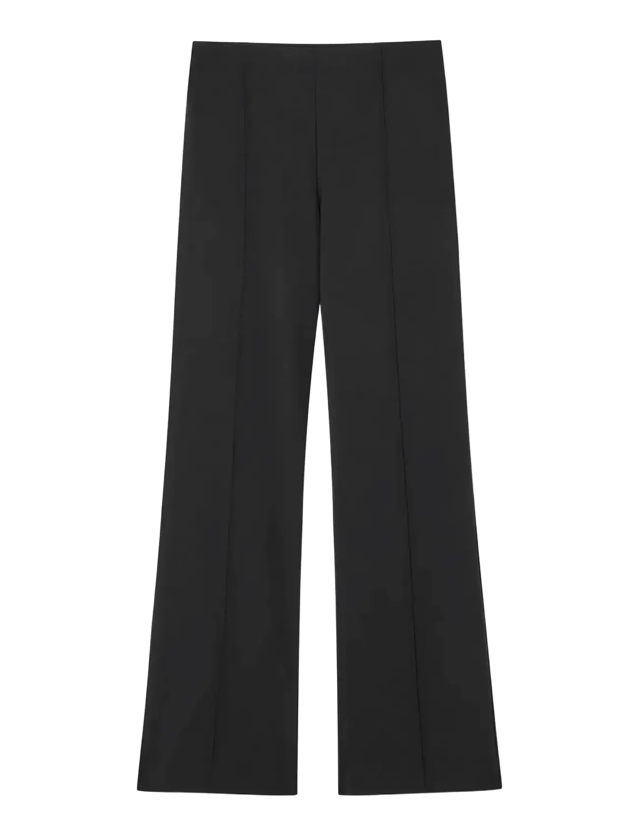 Mads Nørgaard Recycled Sportina Pirla Pants, M, Trousers, Schwarz - Flared, Frauen
