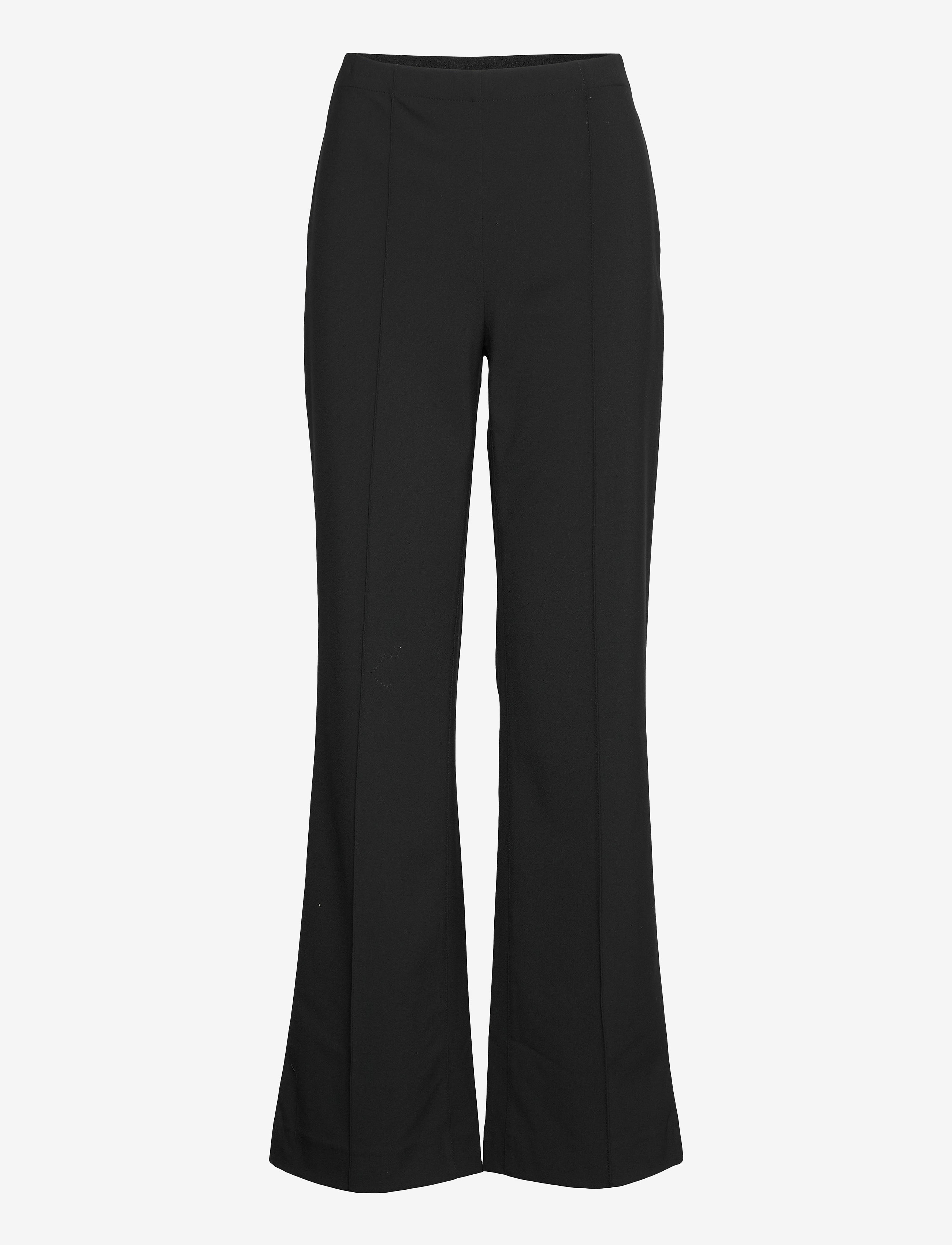 Mads Nørgaard Recycled Sportina Pirla Pants, M, Black, Bukser > Flared, Dame