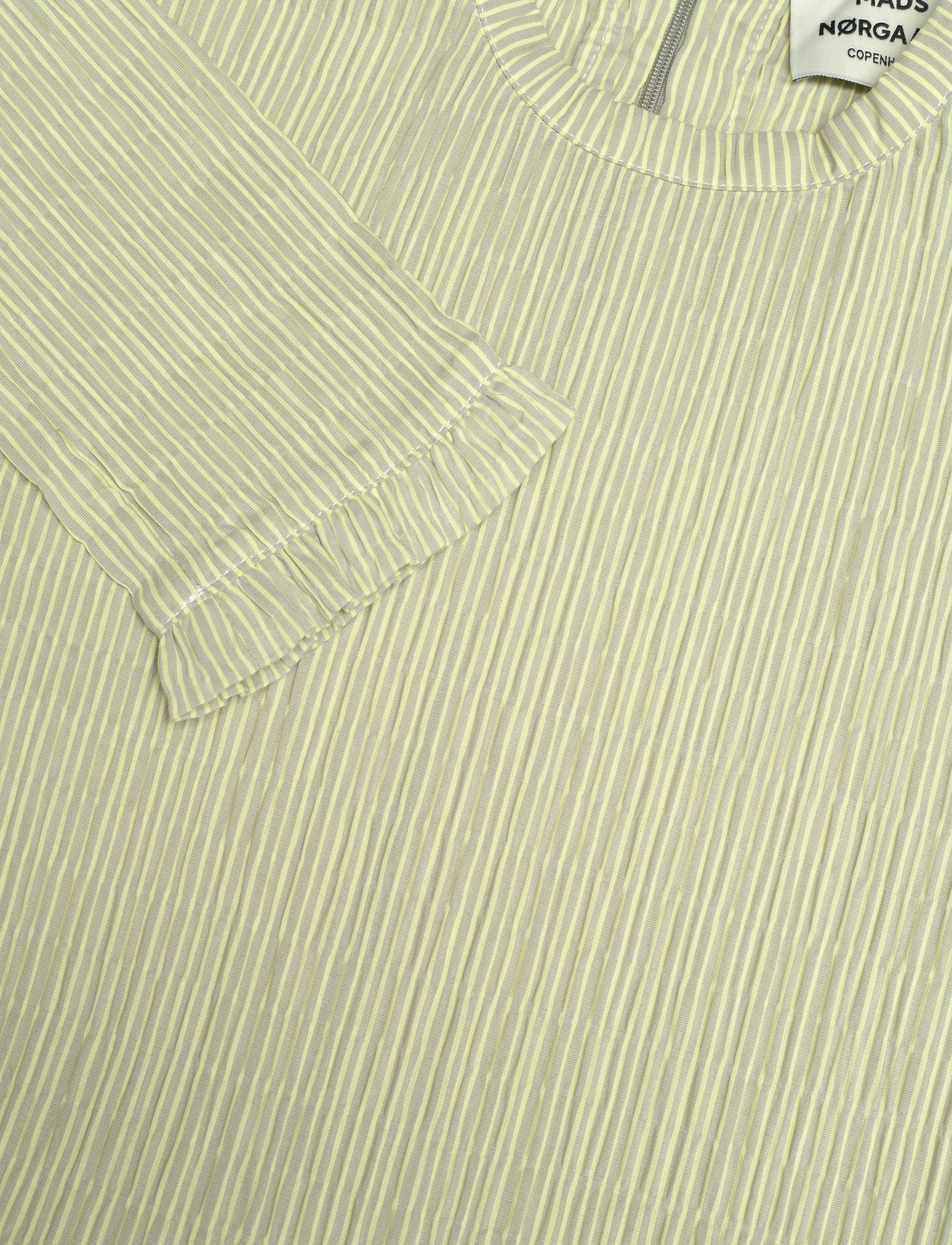 Mads Nørgaard - Crinckle Pop Docca Dress - laurel oak / sunny lime - 5