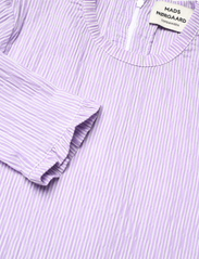 Mads Nørgaard - Crinckle Pop Docca Dress - midi dresses - purple hebe / snow white - 2