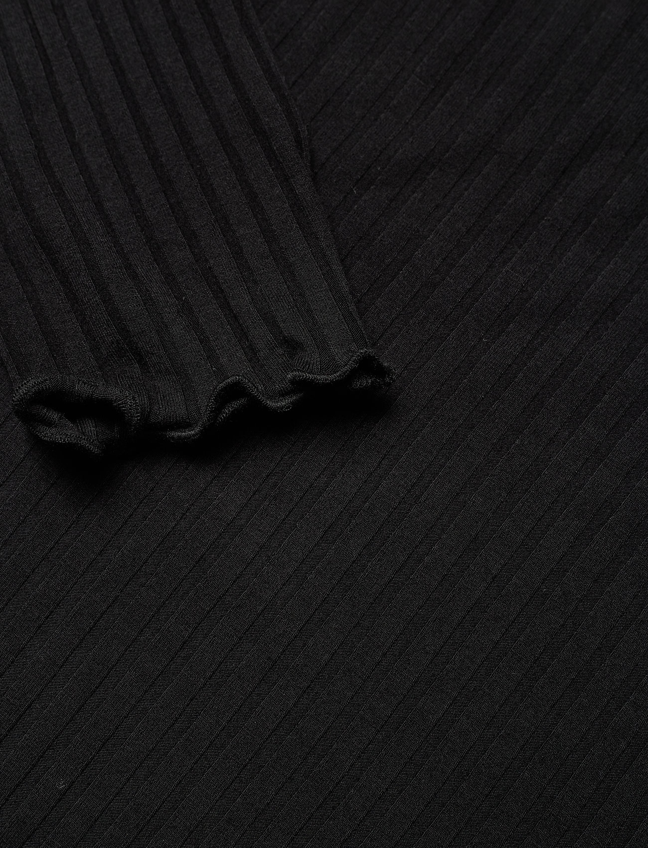 Mads Nørgaard - 5x5 Solid Trutte - long-sleeved tops - black - 2